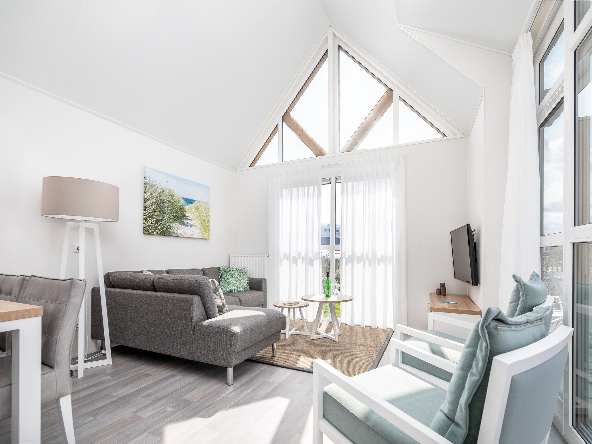 De woonkamer van Beach Resort Nieuwvliet-Bad 3 in Nieuwvliet-Bad