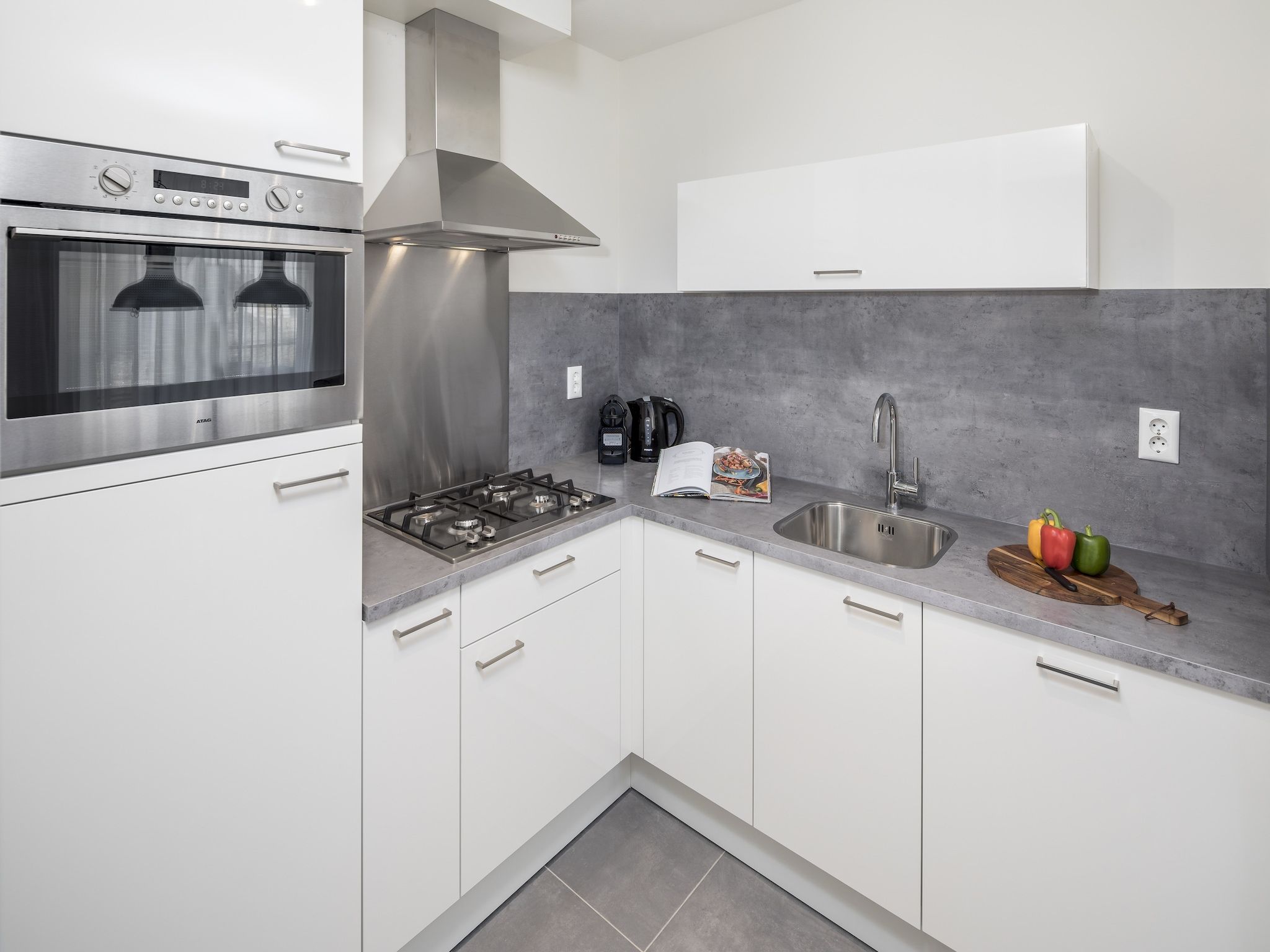 De keuken van Beach Resort Nieuwvliet-Bad 4 in Nieuwvliet-Bad