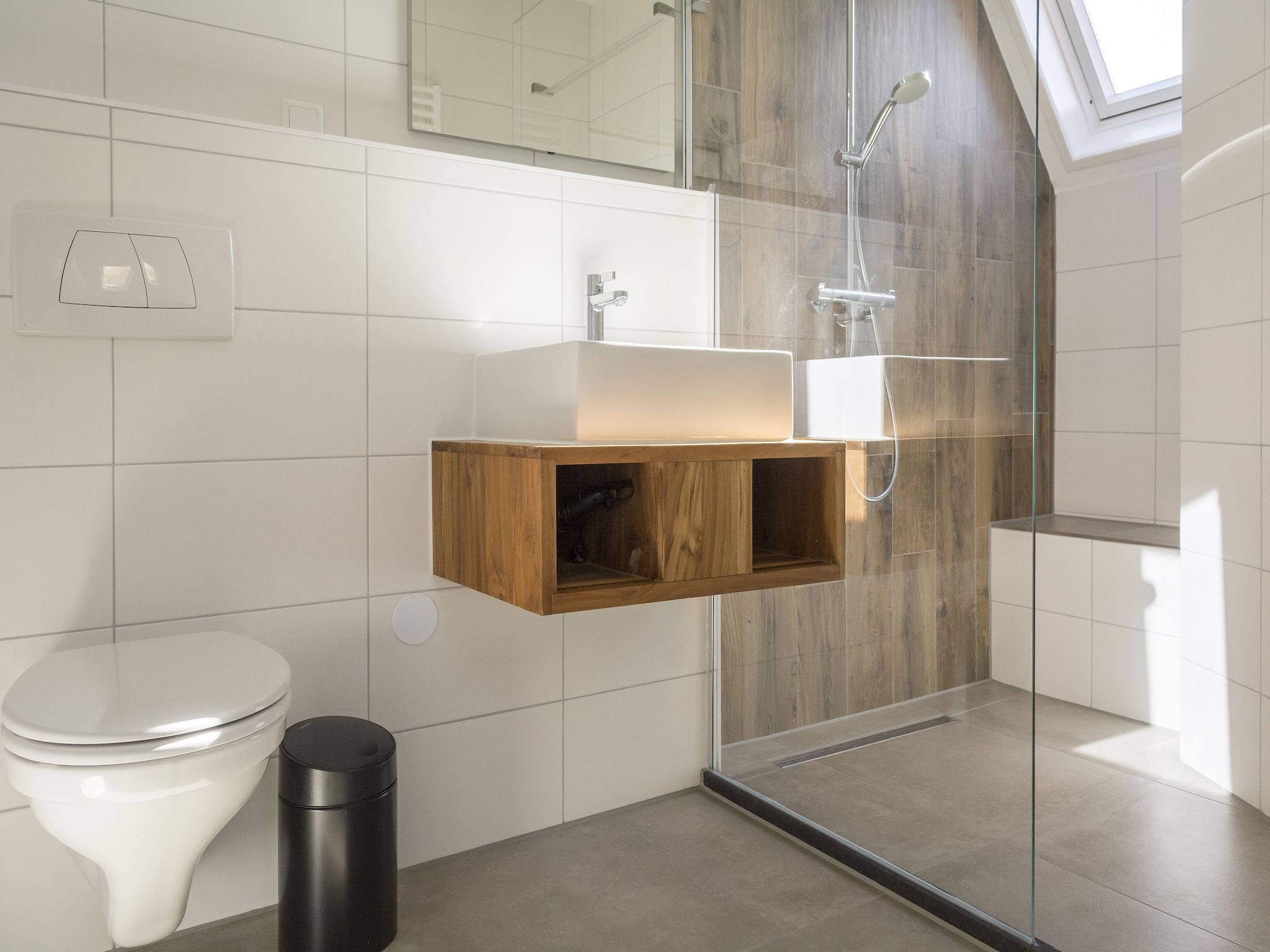 De badkamer van Bouwlust E9 in De Cocksdorp Texel