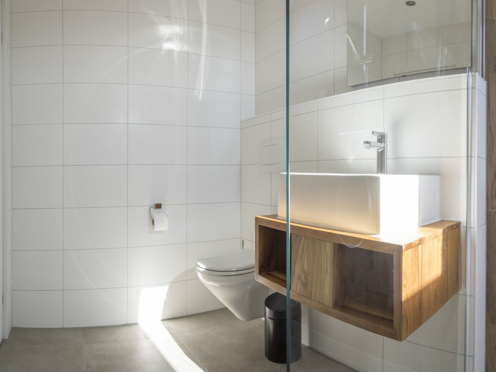 De badkamer van Bouwlust E9 in De Cocksdorp Texel