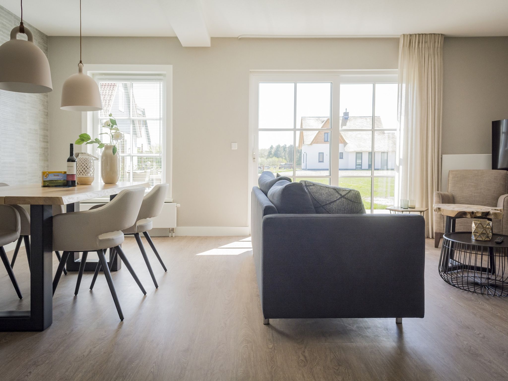 De eetkamer van Bouwlust G17 in De Cocksdorp Texel