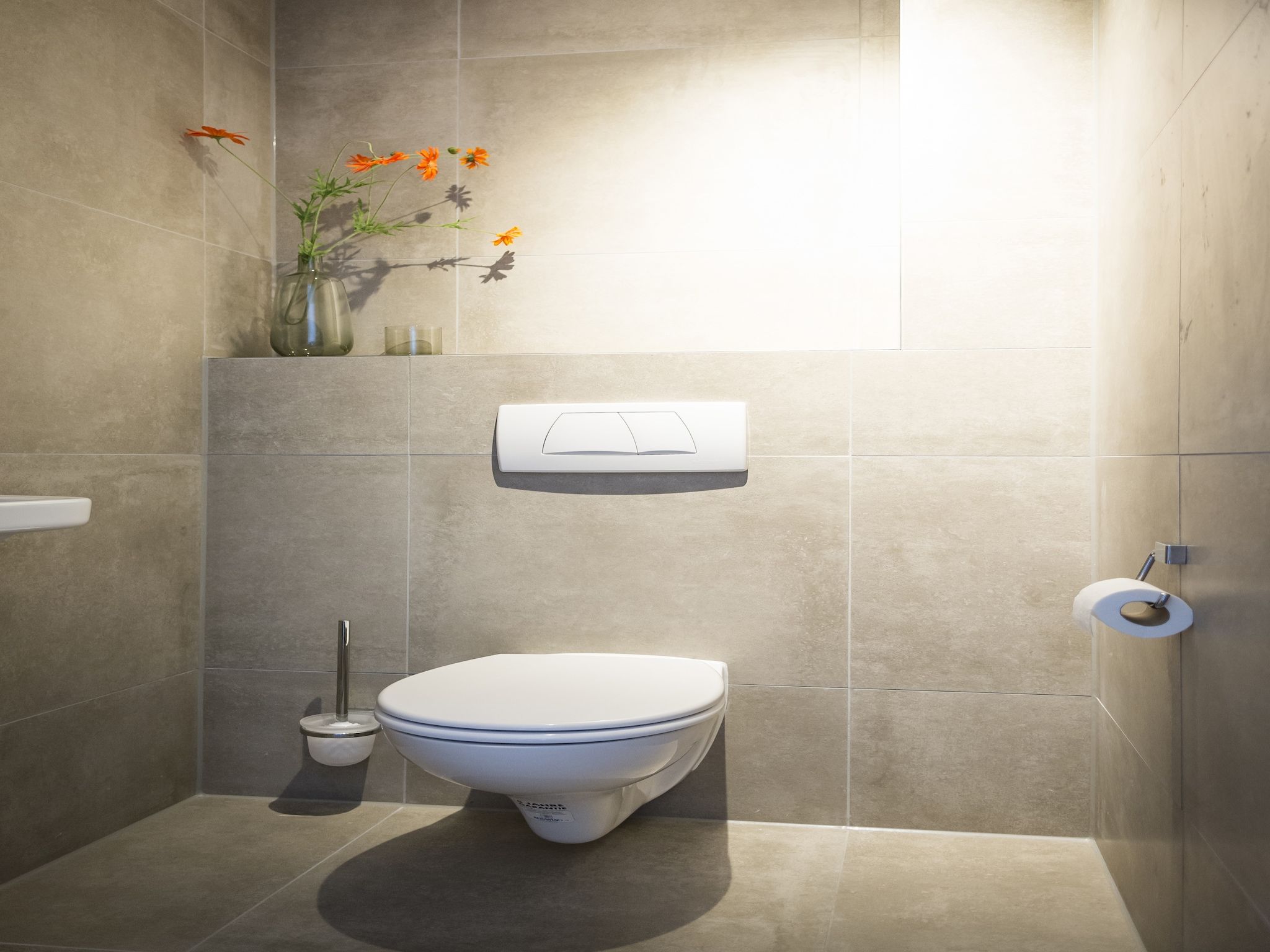 De badkamer van Bouwlust G17 in De Cocksdorp Texel