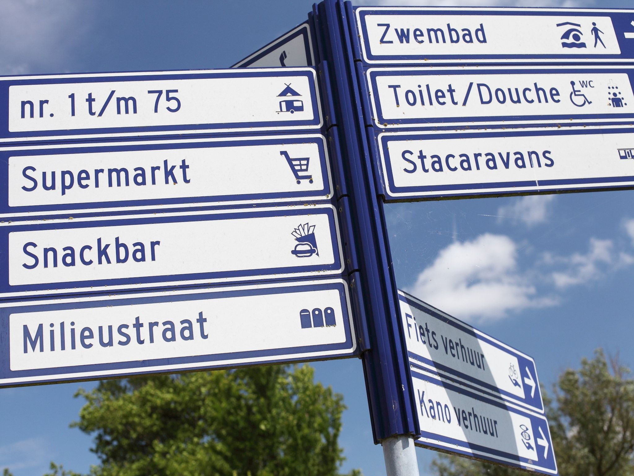 Parkfaciliteiten bij Vakantiepark Zeebad 7 in Breskens