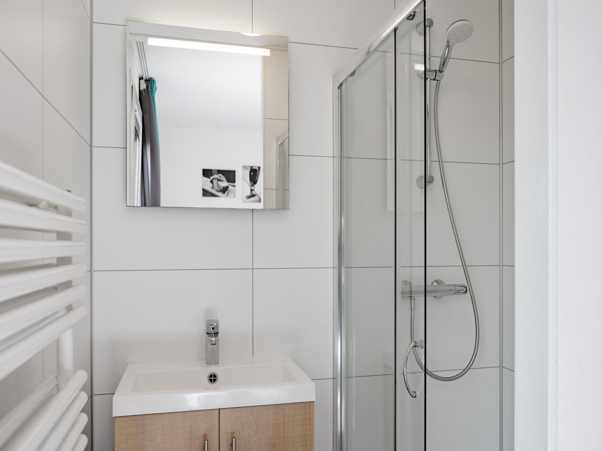 De badkamer van Vakantiepark Zeebad 7 in Breskens