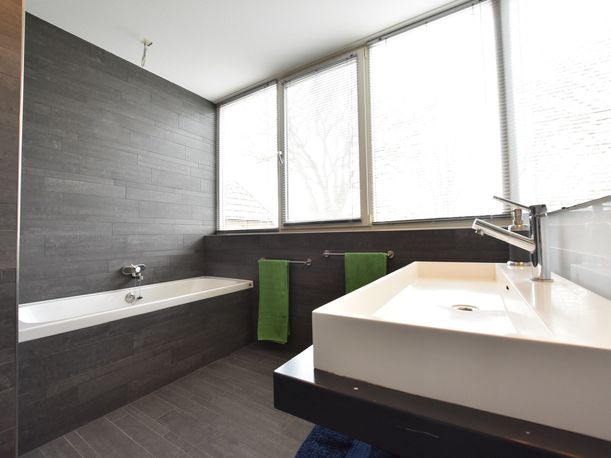 De badkamer van Villa Luttenberg in Luttenberg