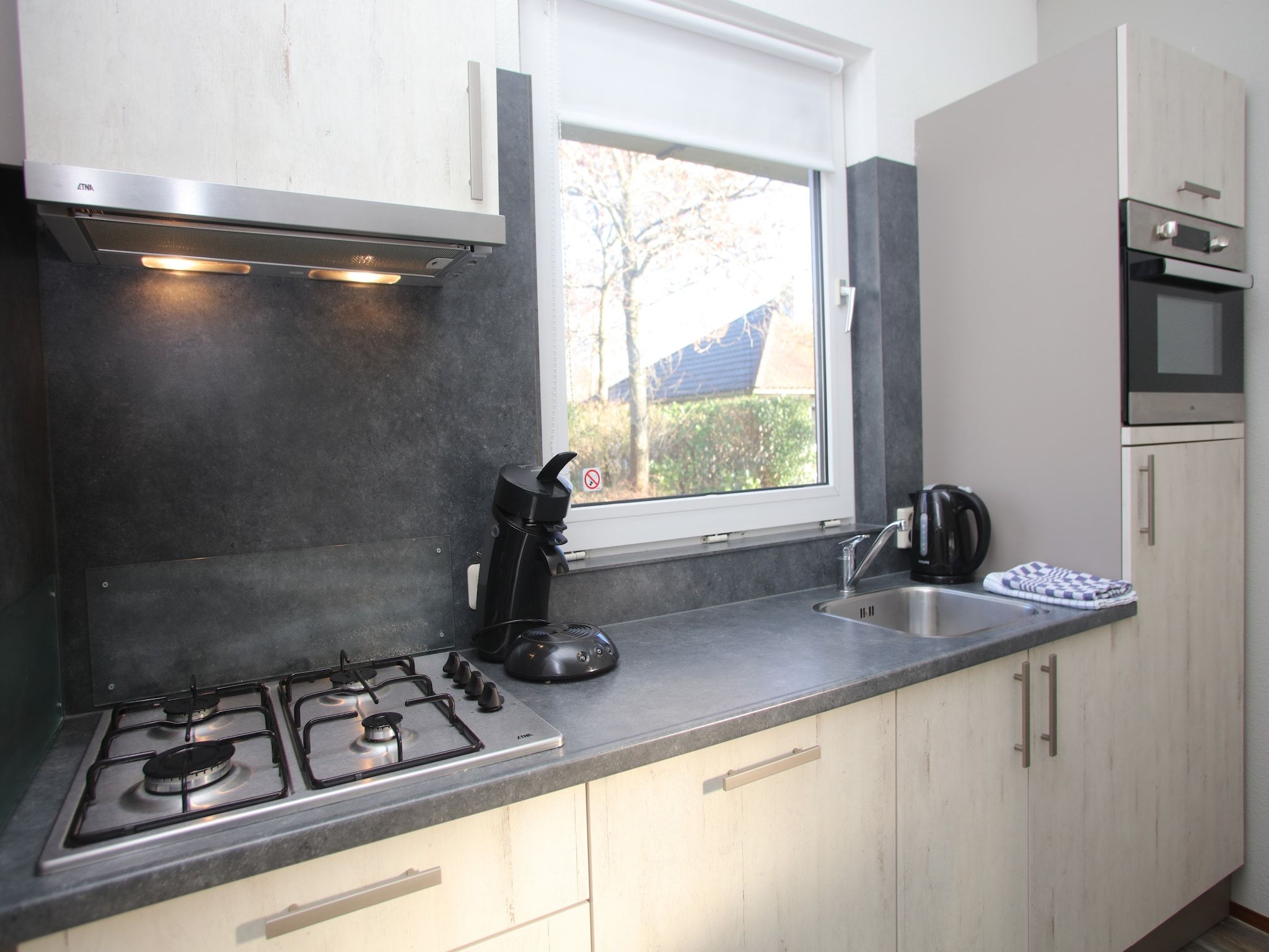 De keuken van Kustpark Texel 10 in De Koog