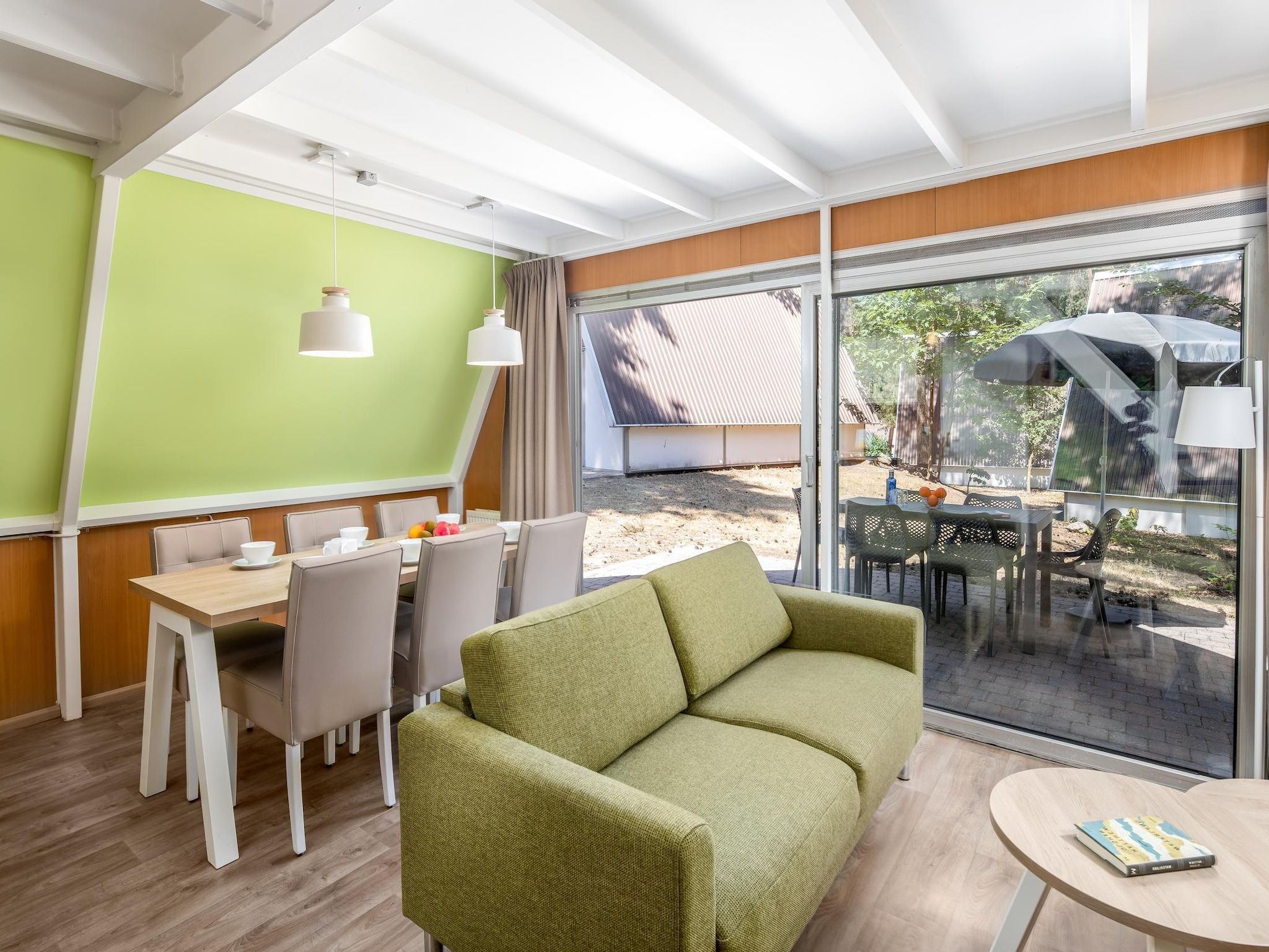 De eetkamer van Bospark 't Wolfsven 8 in Mierlo