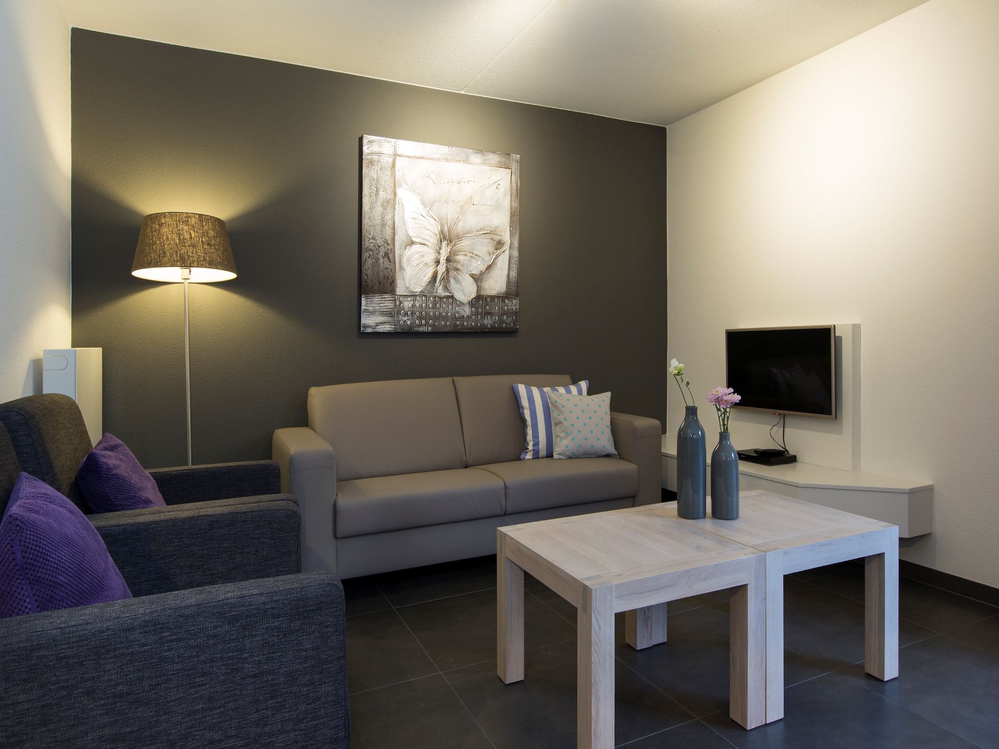 De woonkamer van Resort Arcen 17 in Arcen