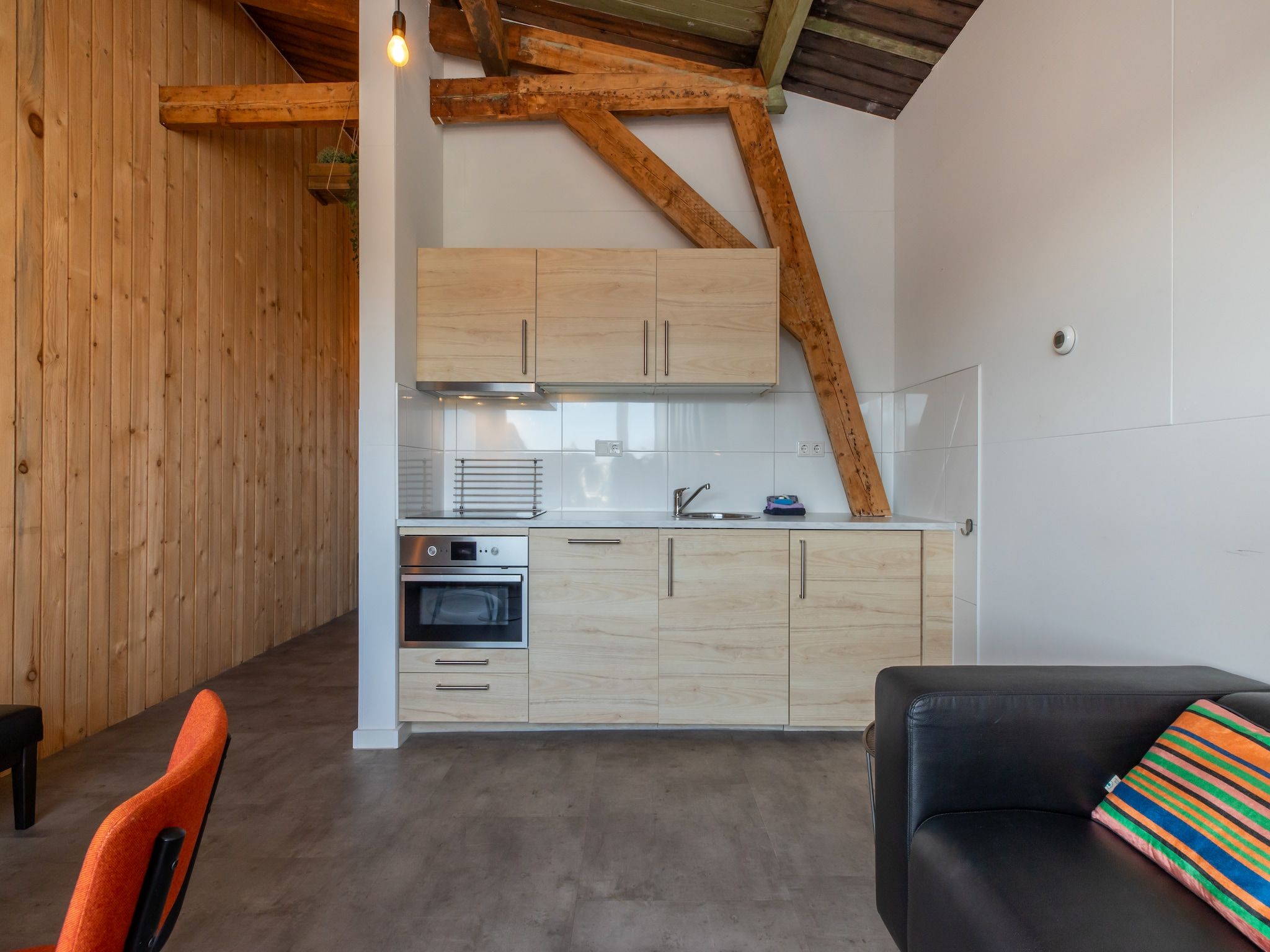 De keuken van Pleinzicht 6a in Koudekerke