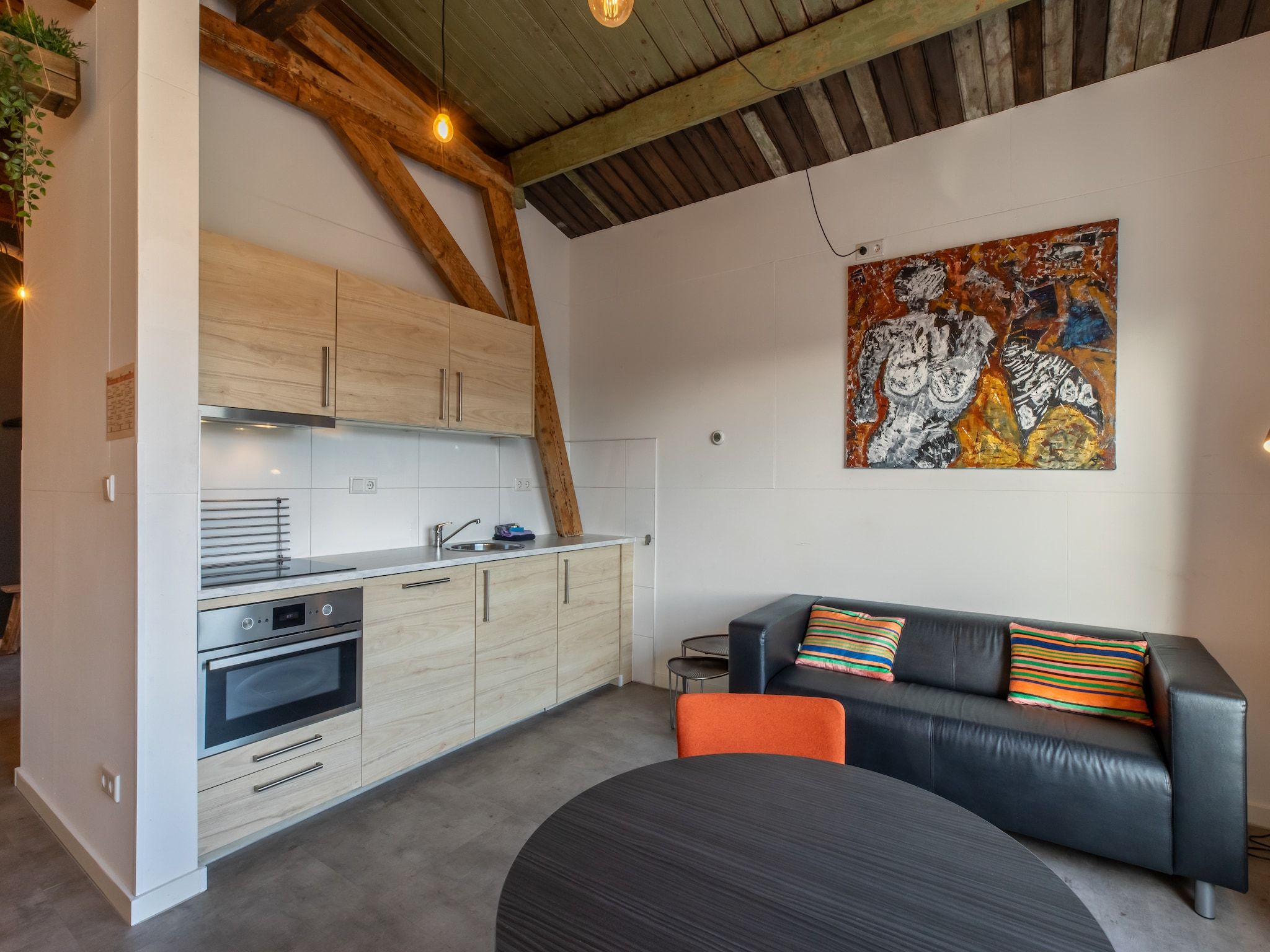 De keuken van Pleinzicht 6a in Koudekerke