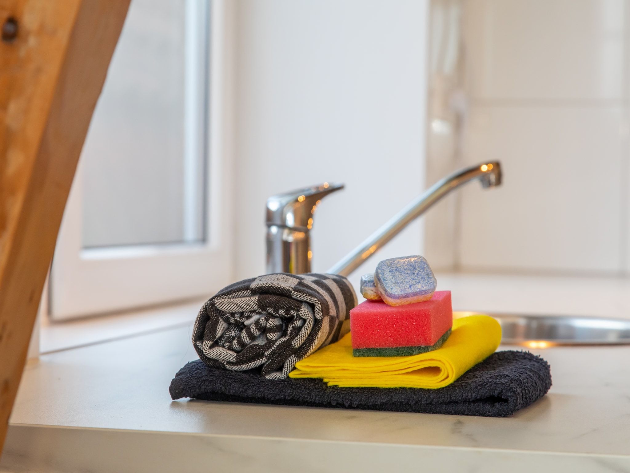 De keuken van Pleinzicht 6b in Koudekerke