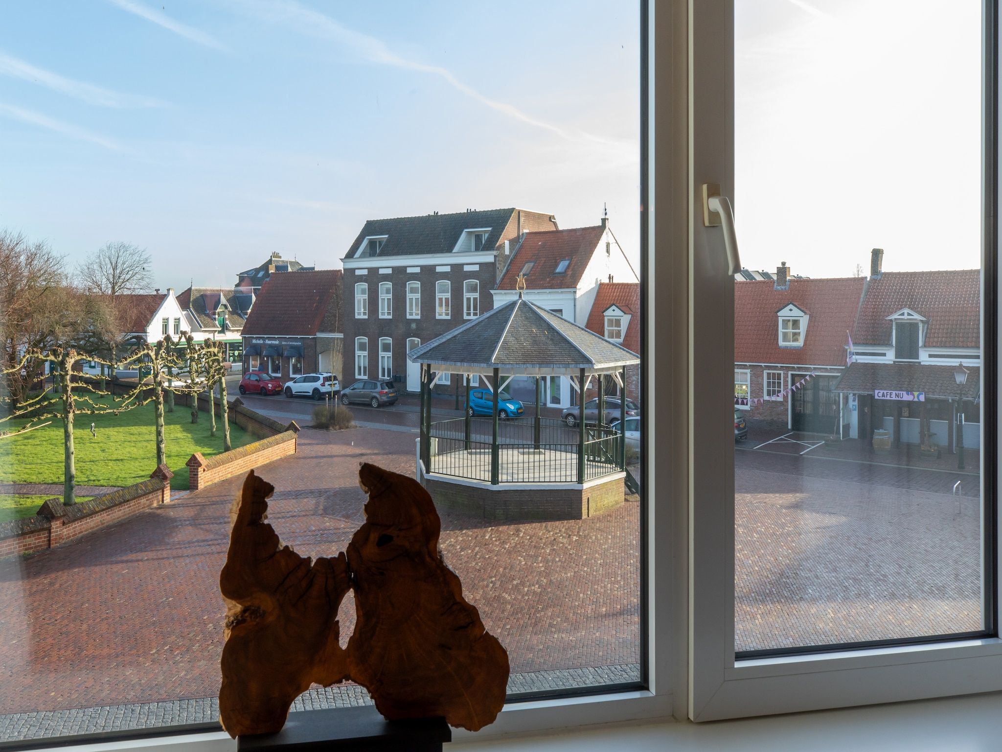 Het uitzicht vanaf Pleinzicht 6b in Koudekerke