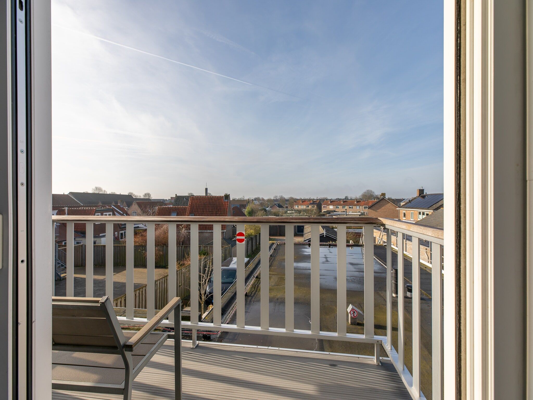 Het terras van Pleinzicht 6c in Koudekerke