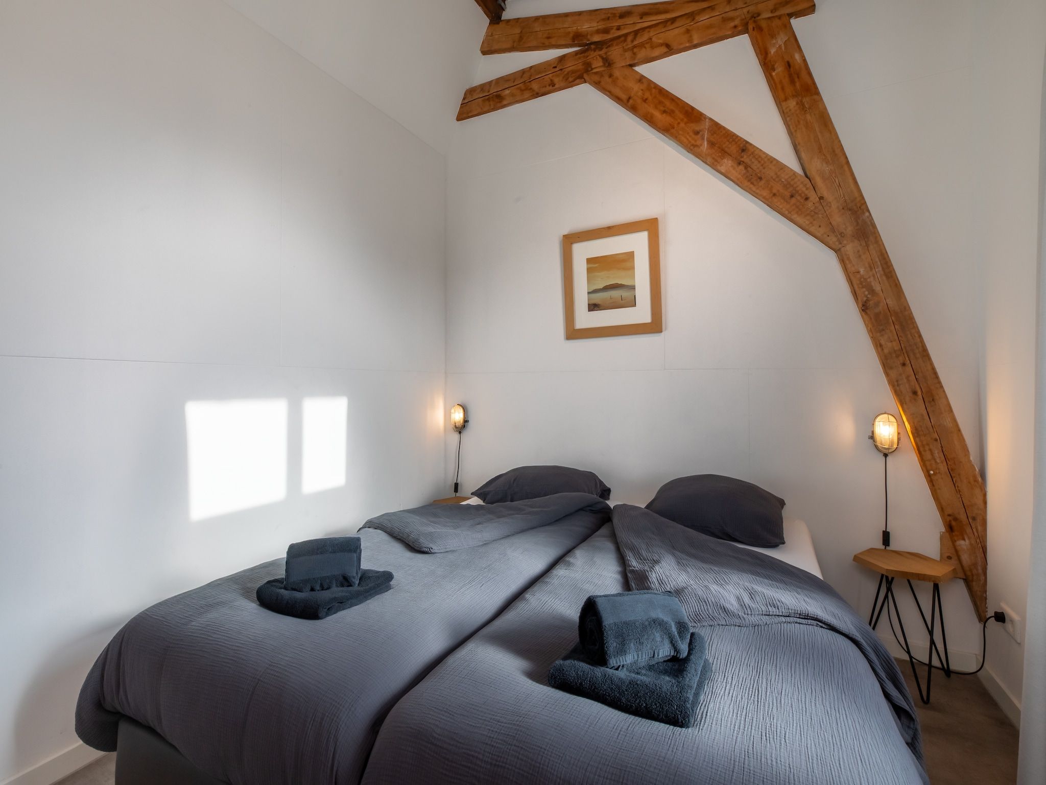 Een slaapkamer van Groepsappartement Pleinzicht in Koudekerke