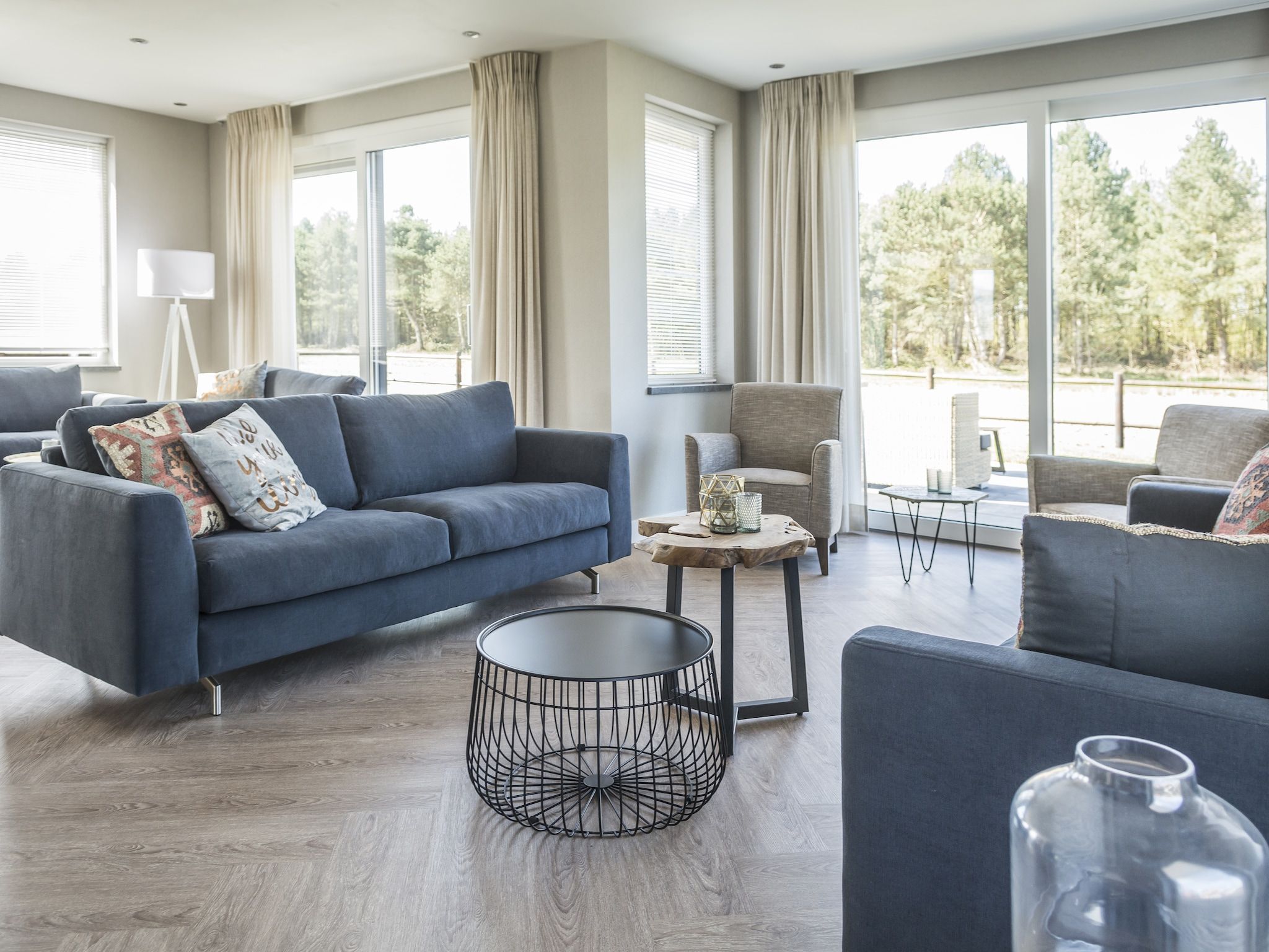 De woonkamer van Villa Bouwlust F Wellness in De Cocksdorp Texel