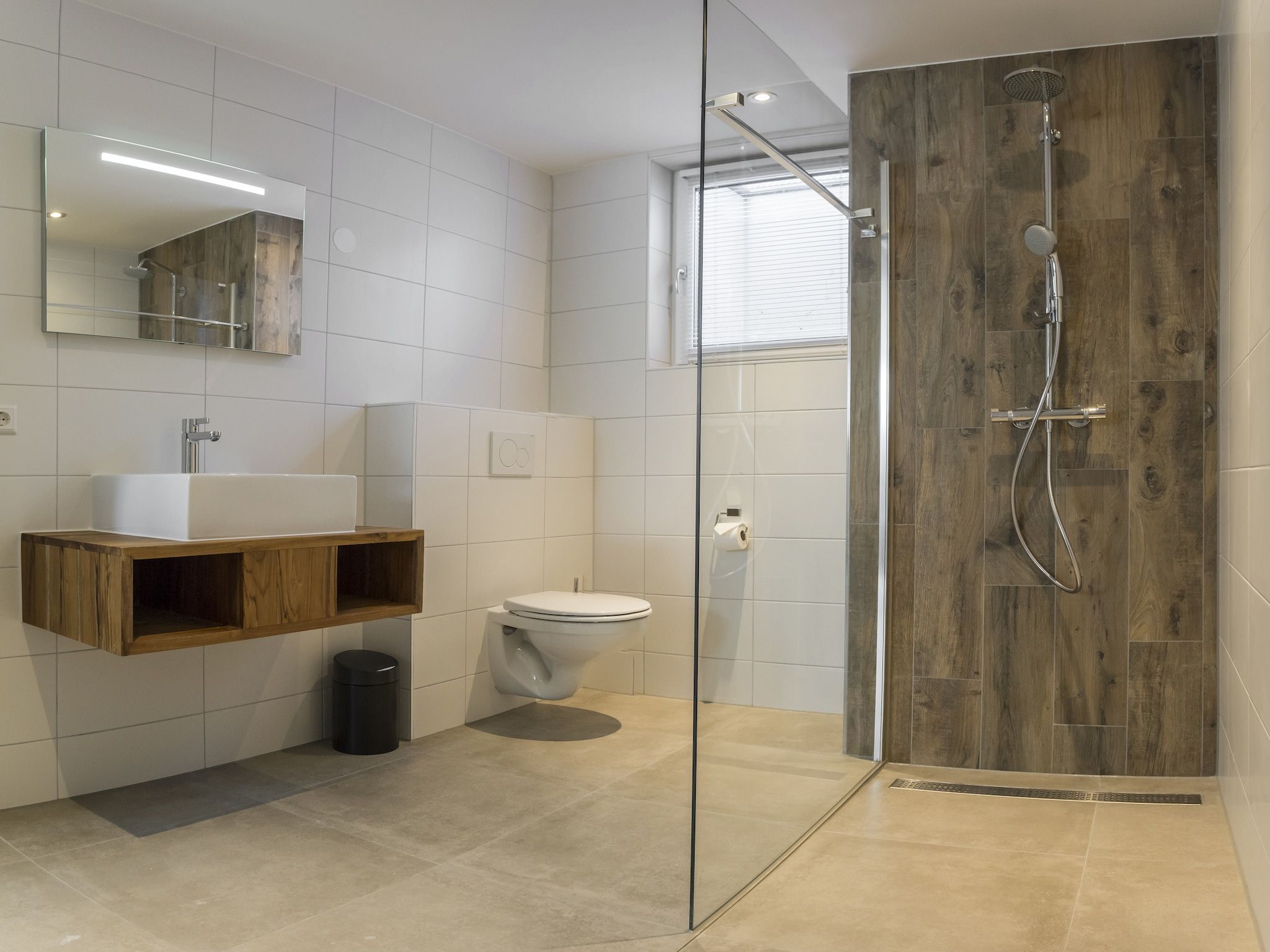 De badkamer van Villa Bouwlust F Wellness in De Cocksdorp Texel