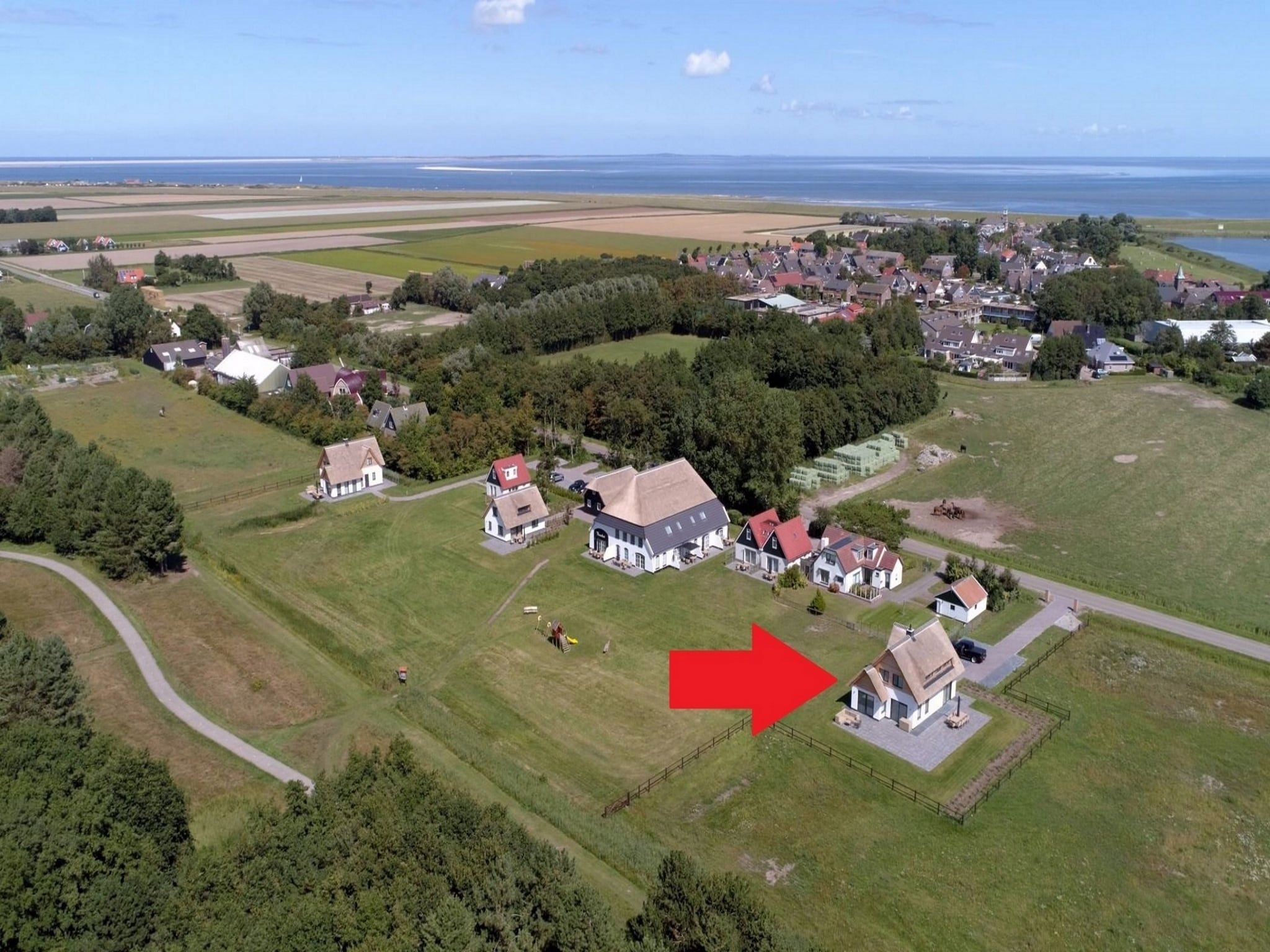 De buitenkant van Villa Bouwlust F Wellness in De Cocksdorp Texel