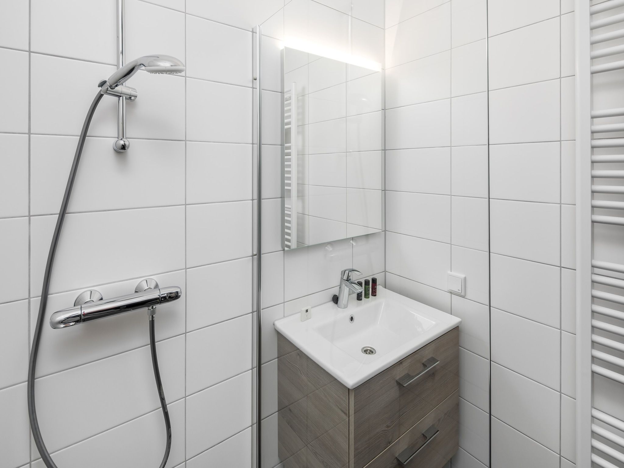 De badkamer van Aquadelta 35 in Bruinisse