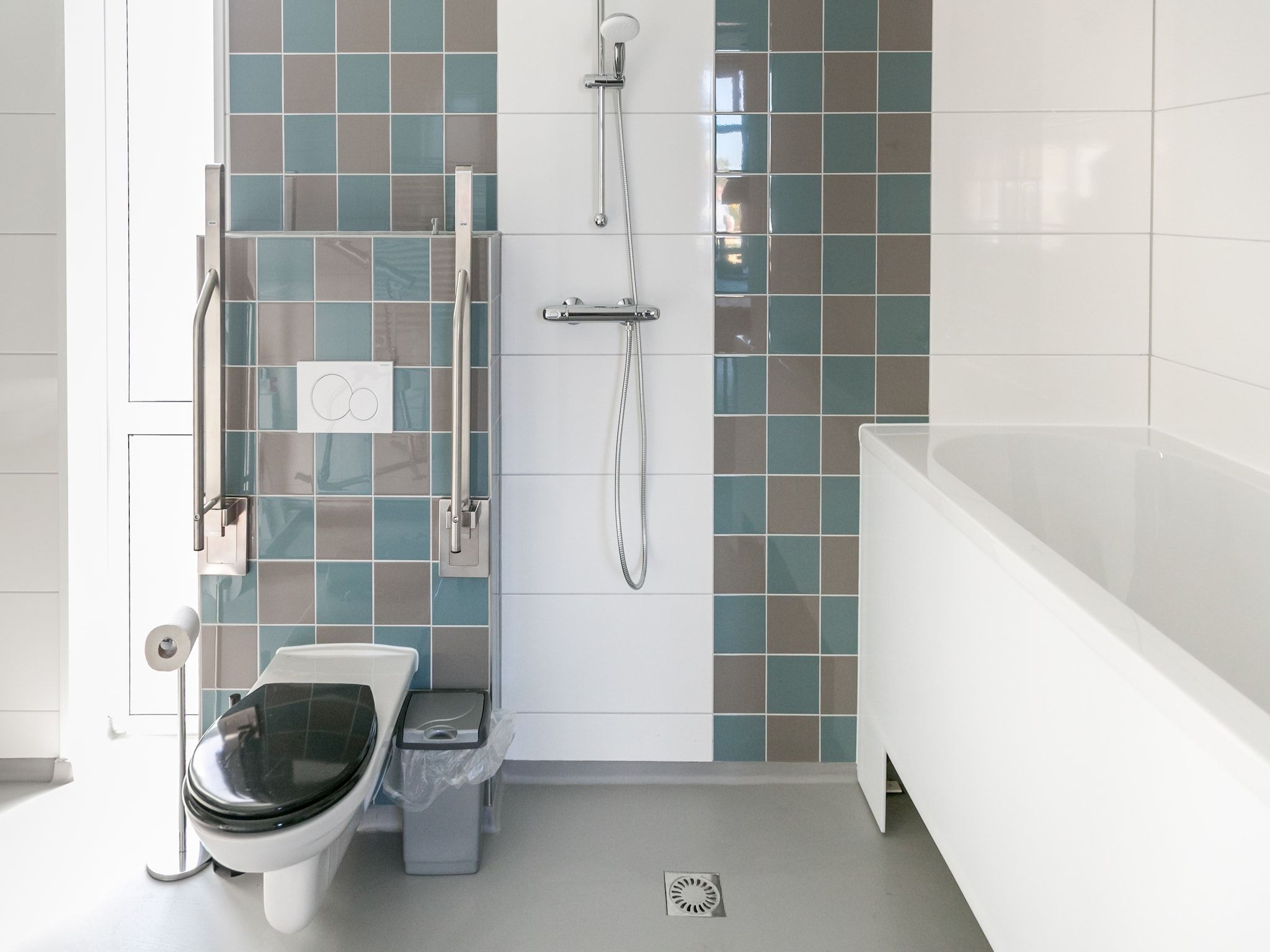 De badkamer van Strandpark Vlugtenburg 8 in 's-Gravenzande