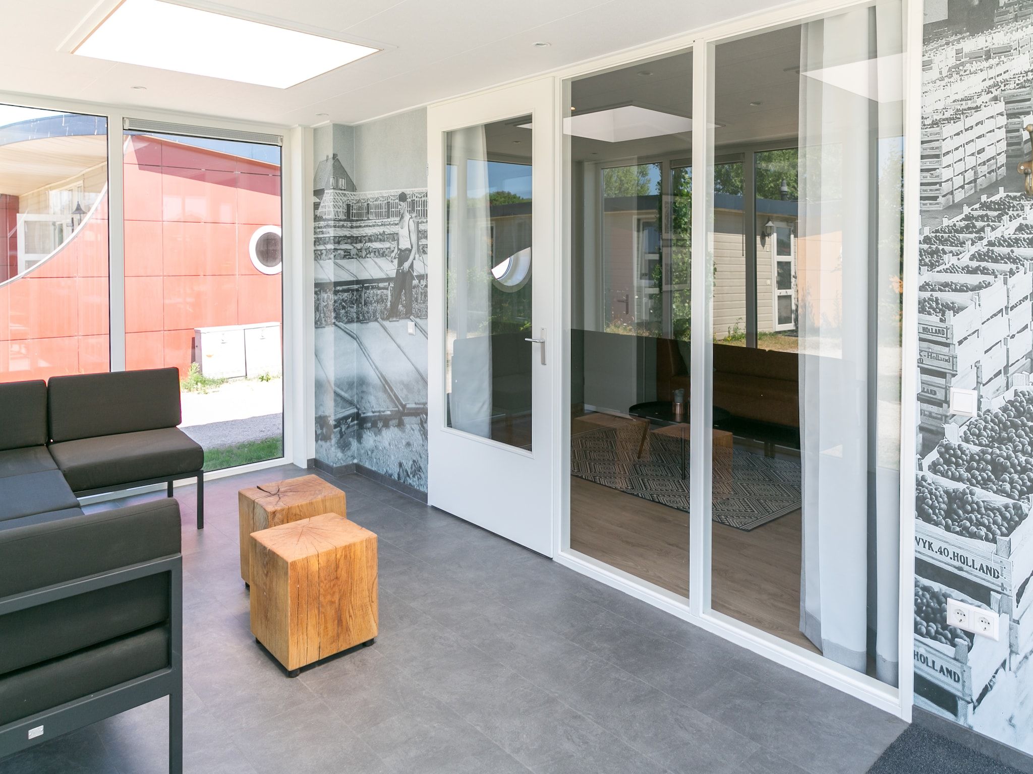 De woonkamer van Strandpark Vlugtenburg 8 in 's-Gravenzande