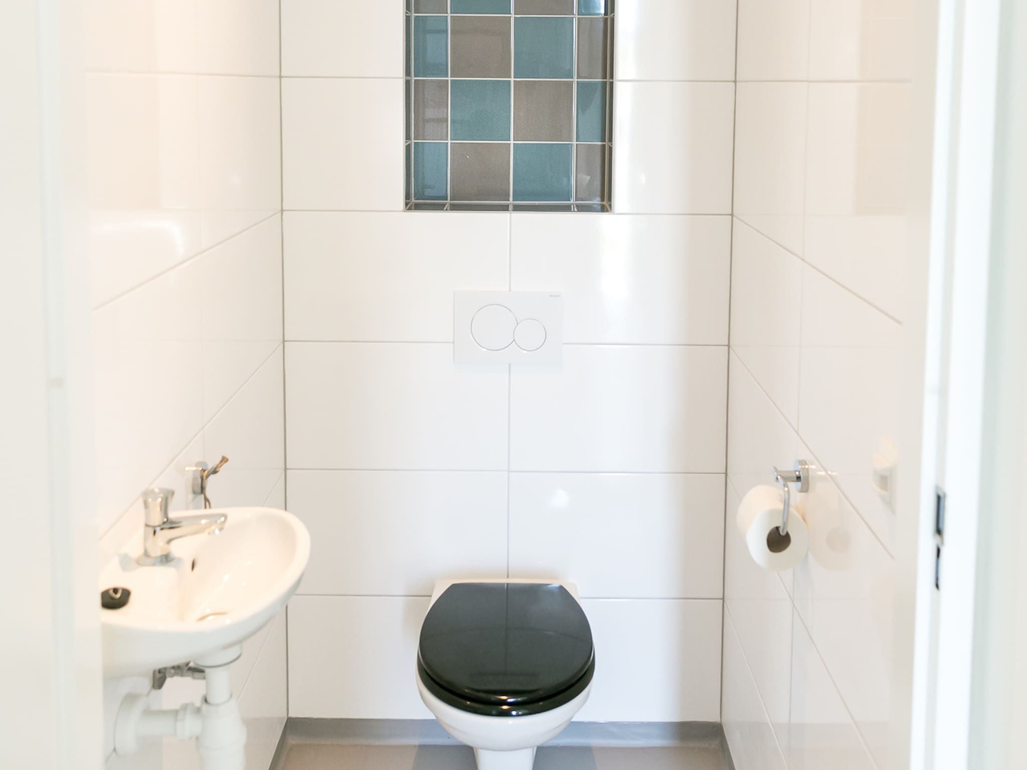 De badkamer van Strandpark Vlugtenburg 9 in 's-Gravenzande