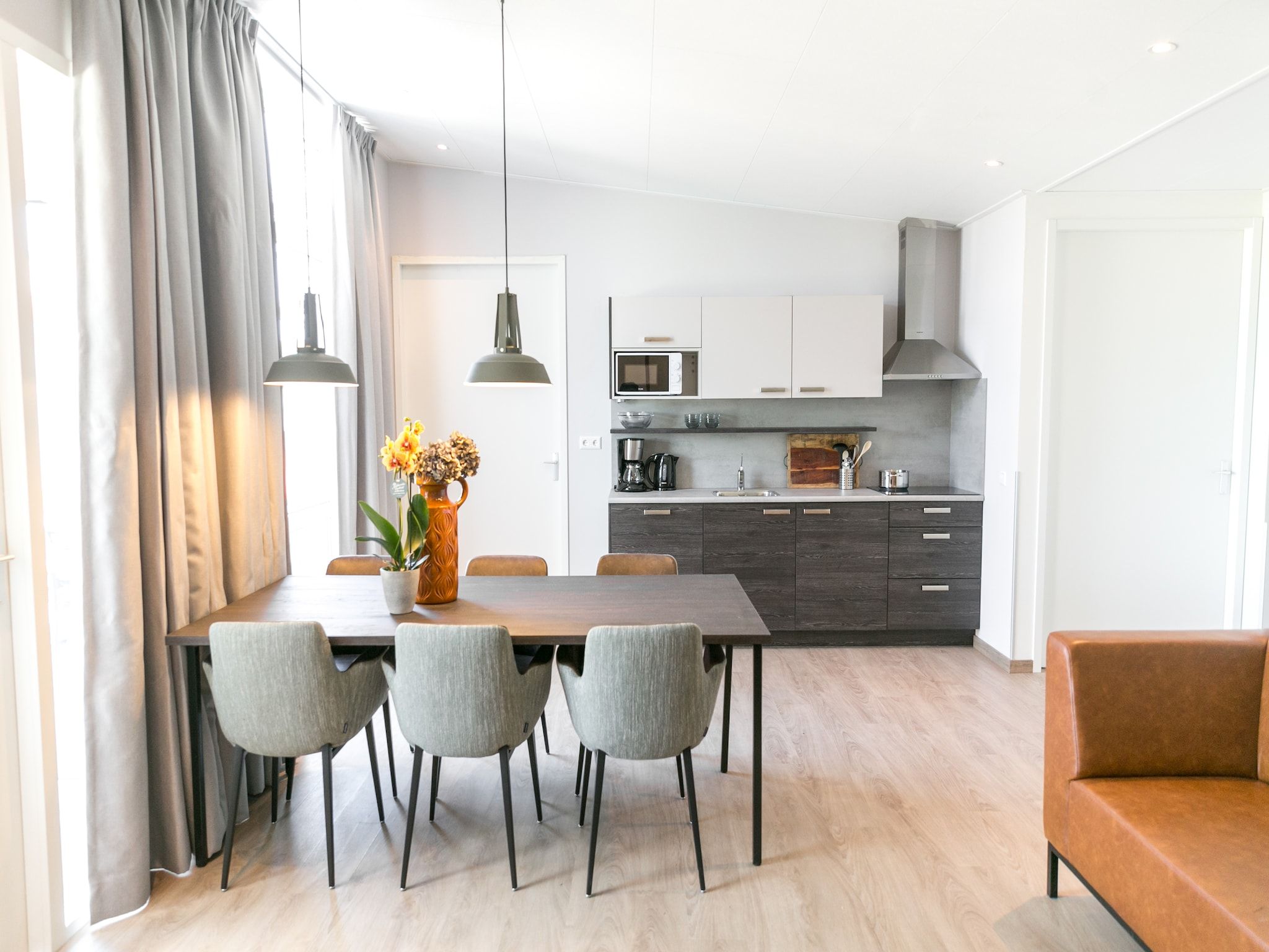 De keuken van Strandpark Vlugtenburg 9 in 's-Gravenzande