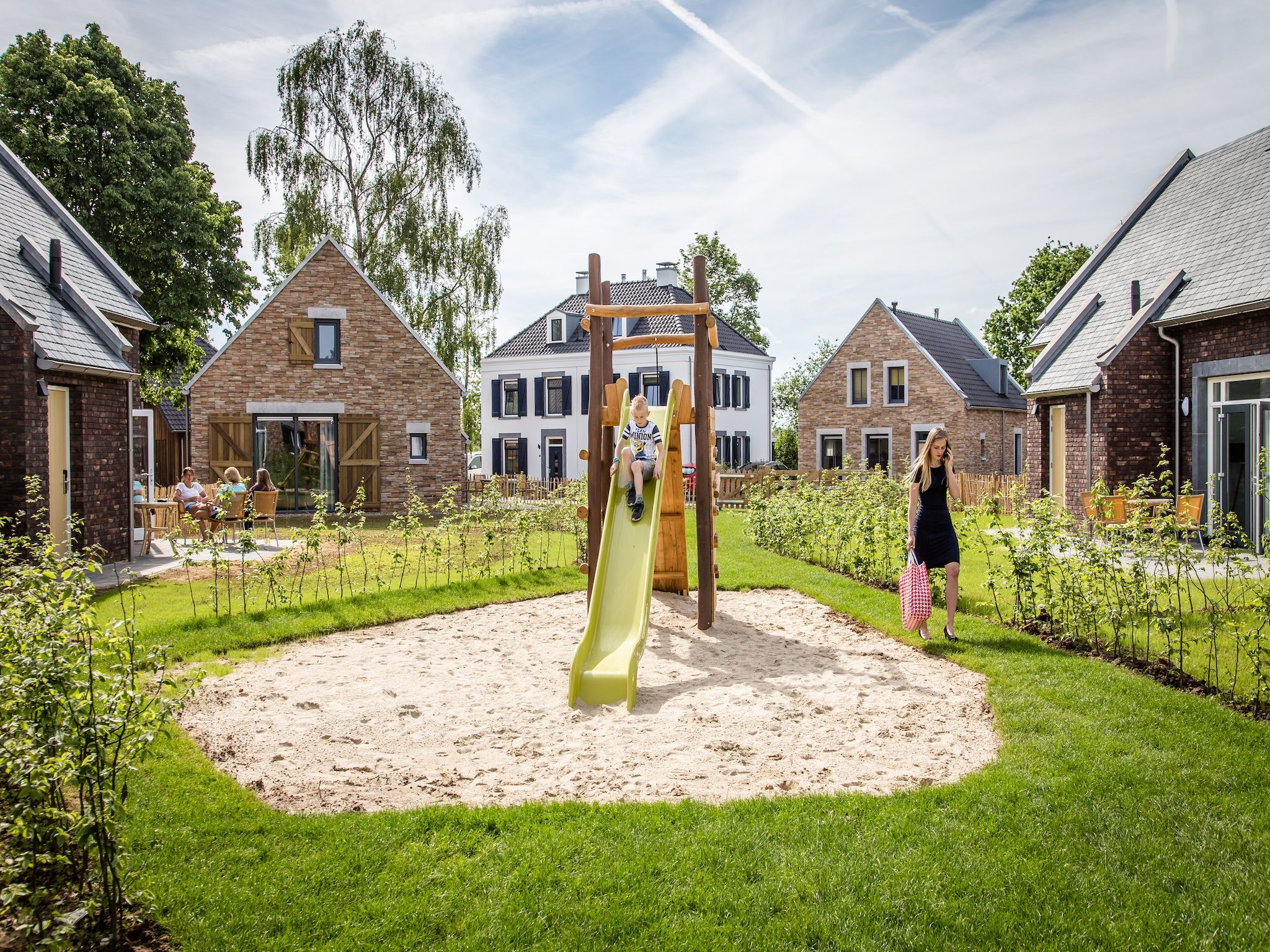 De tuin van Resort Maastricht 11 in Maastricht