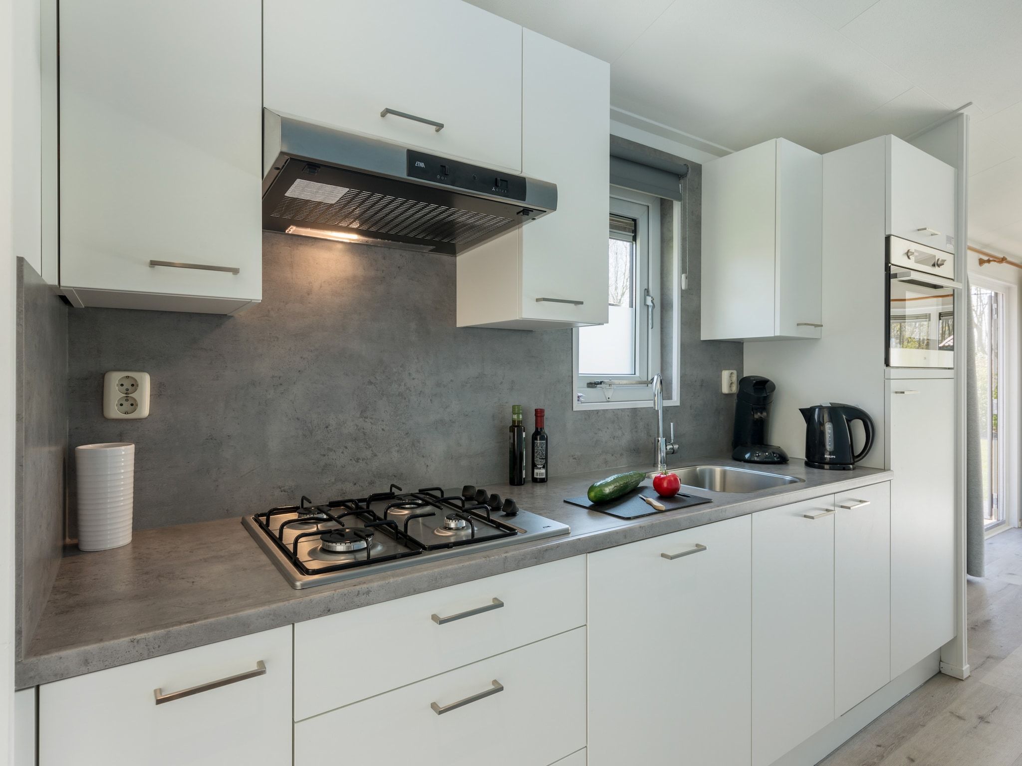 De keuken van Kustpark Texel 5 in De Koog