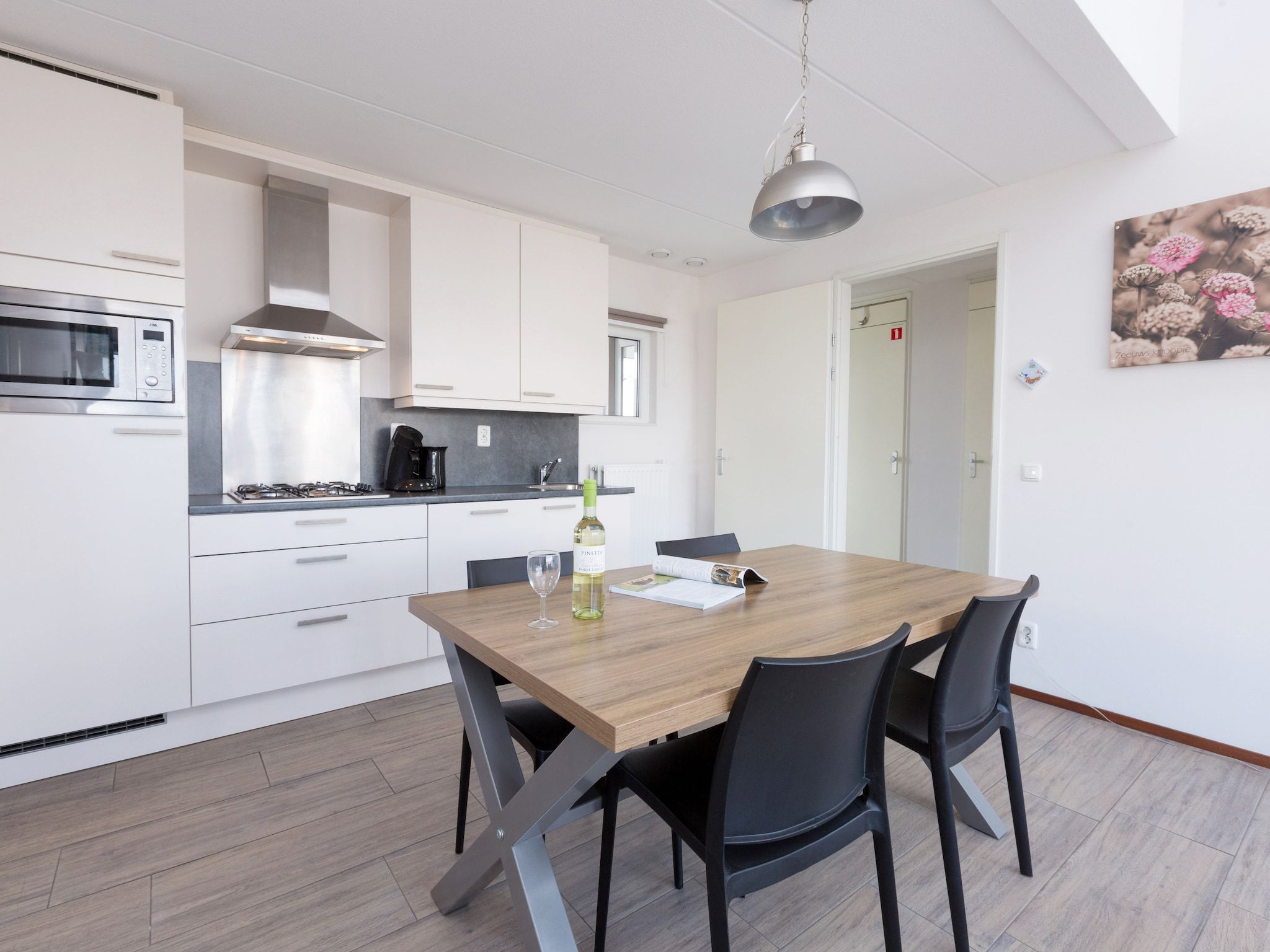 De keuken van Strandpark Duynhille 1 in Ouddorp