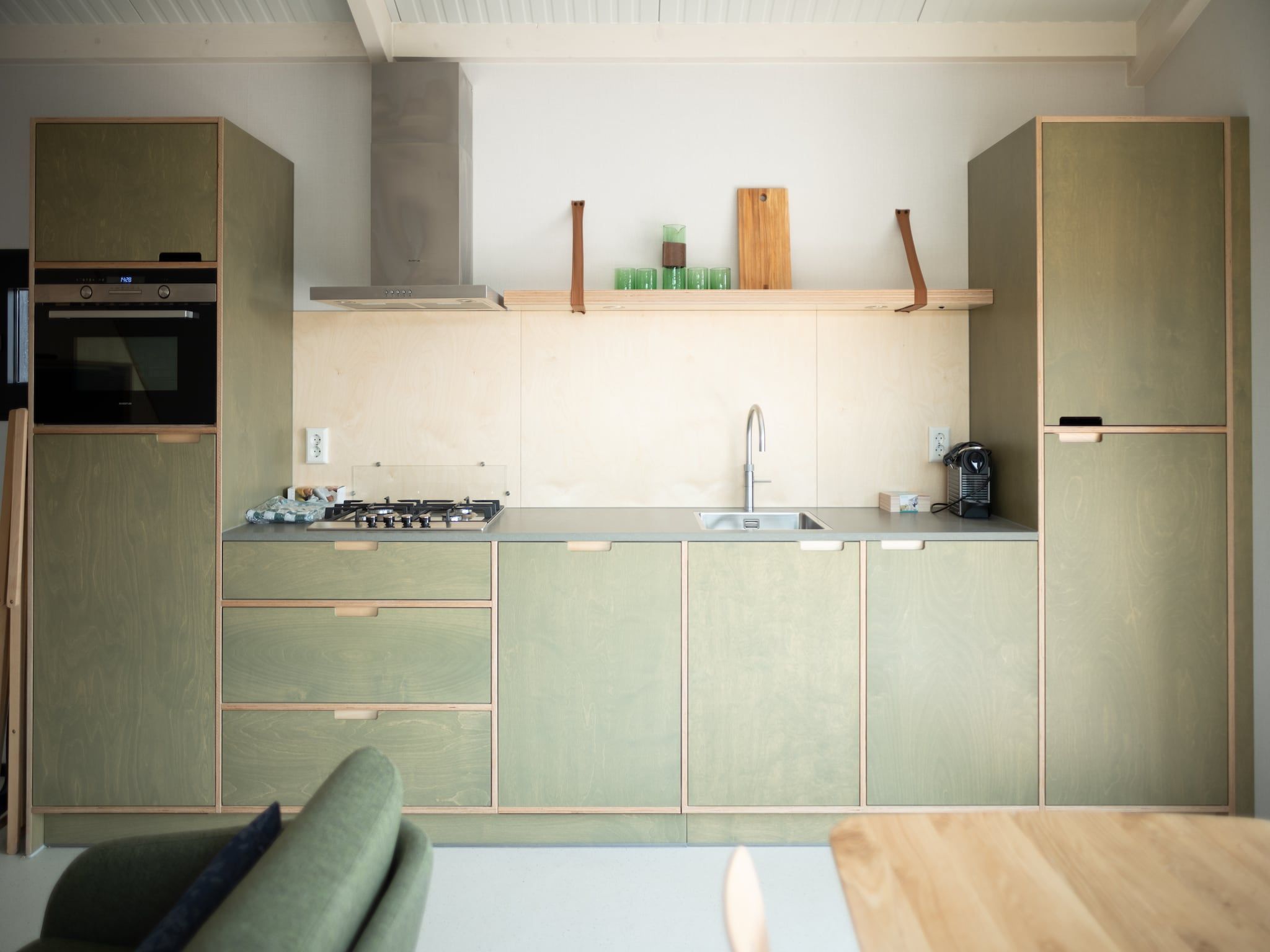 De keuken van Sea Lodges Zandvoort 3 in Zandvoort