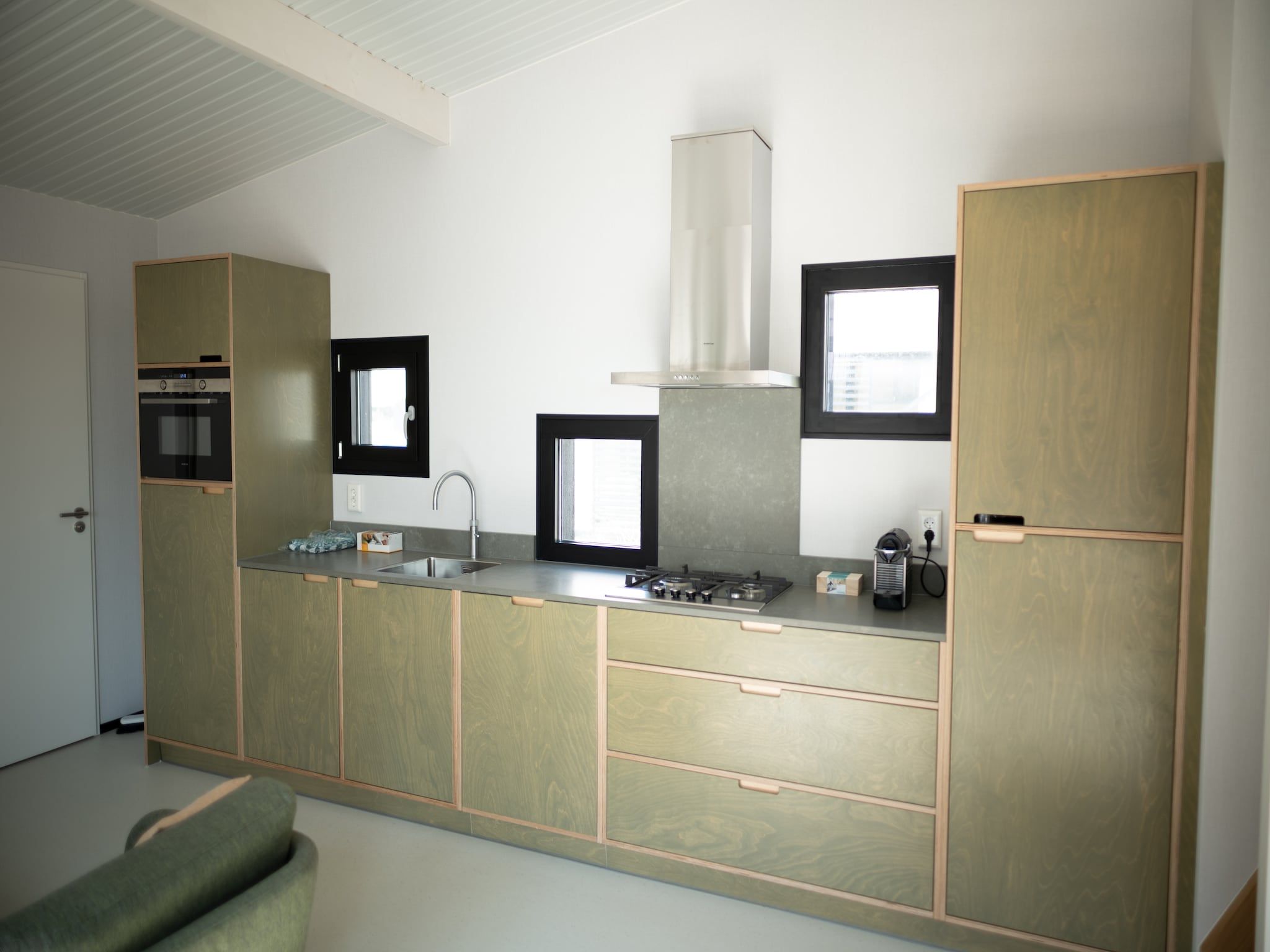 De keuken van Sea Lodges Zandvoort 9 in Zandvoort