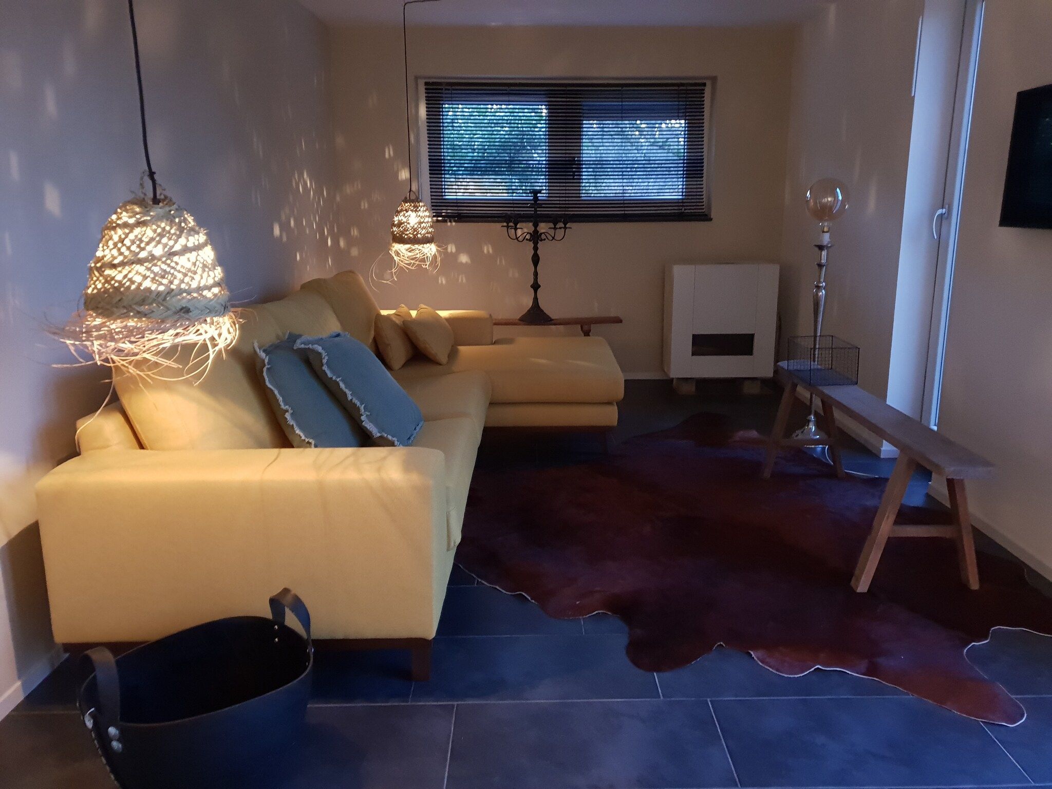 De woonkamer van Dorpswoning In het Bos in Leende