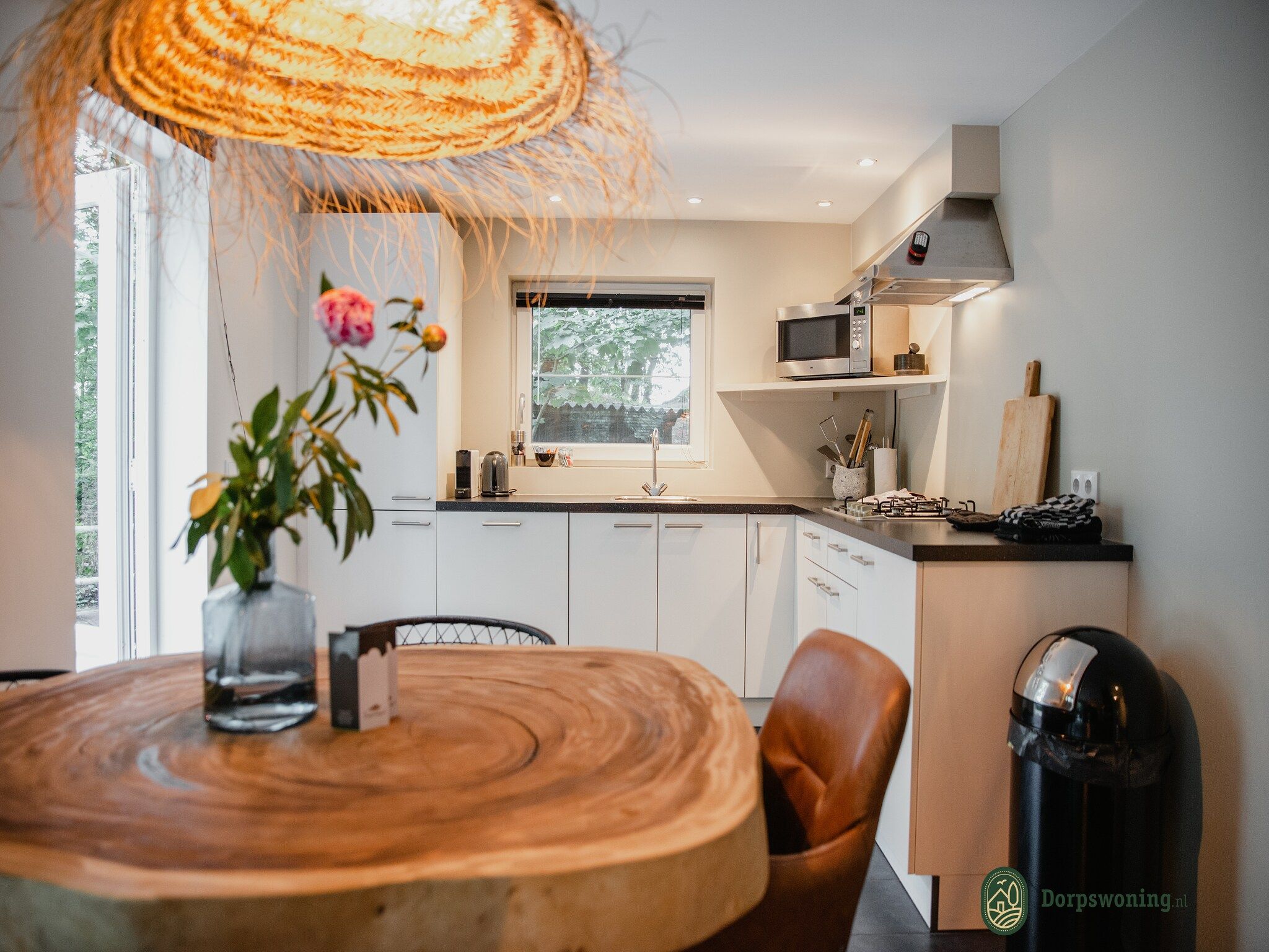 De keuken van Dorpswoning In het Bos in Leende