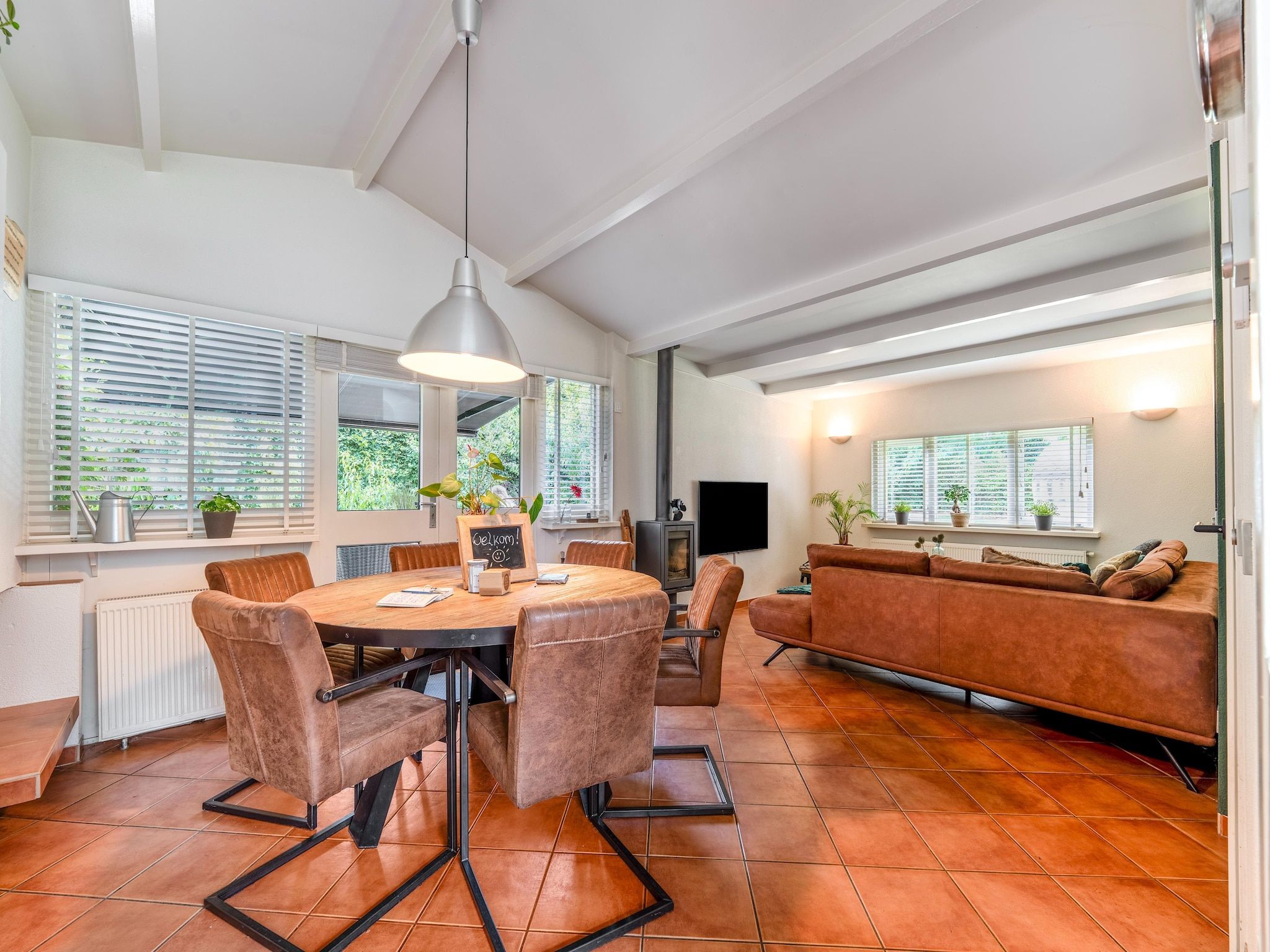 De eetkamer van 't Voortsche Boshuys in Voorthuizen