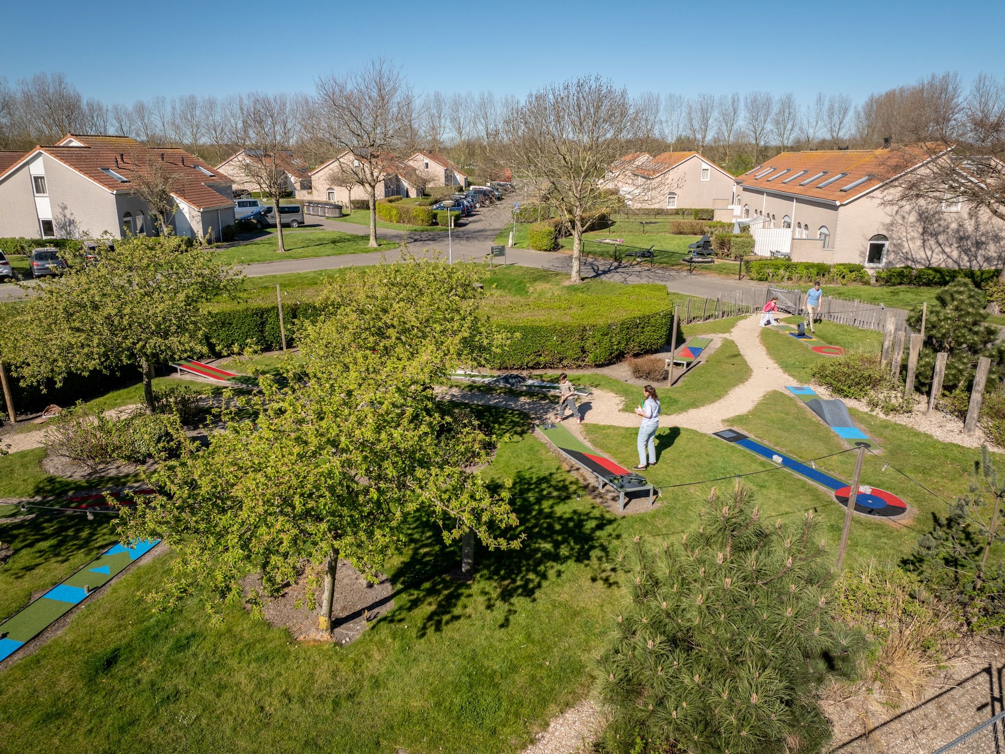 De tuin van Vakantiepark de Soeten Haert 19 in Renesse