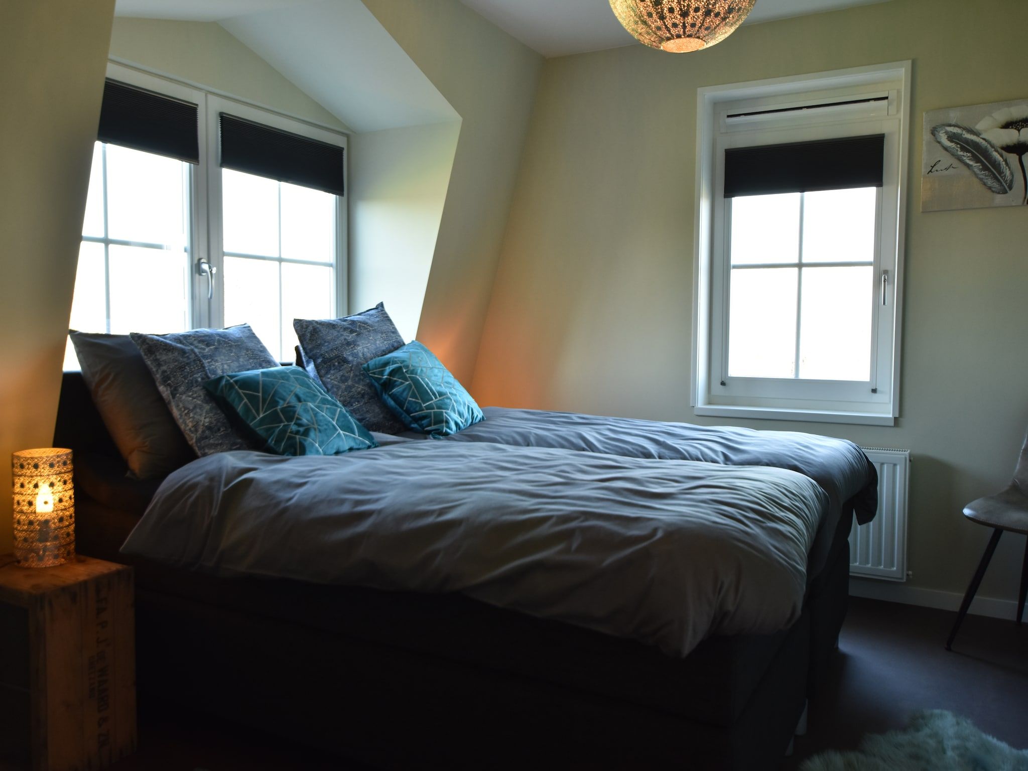 Een slaapkamer van Scoreldame XL in Schoorldam