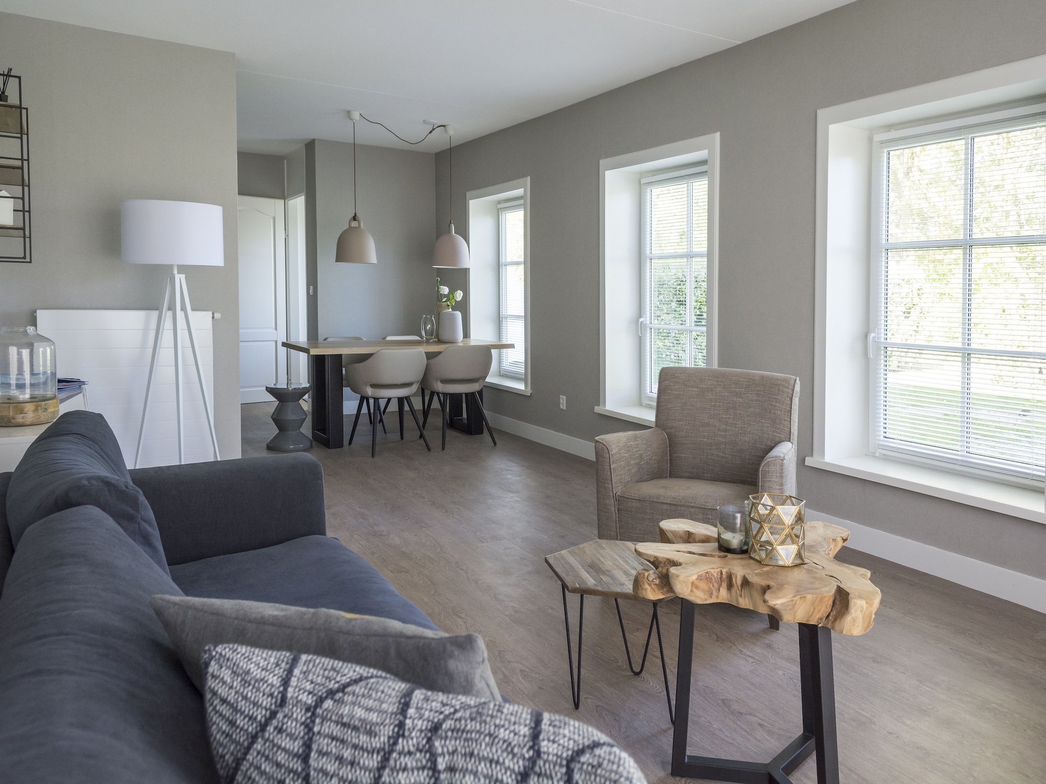 De woonkamer van Bouwlust G13 in De Cocksdorp Texel