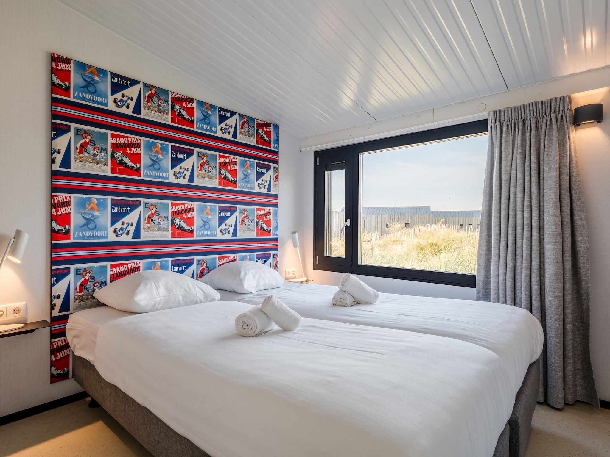 Een slaapkamer van Sea Lodges Zandvoort 3 in Zandvoort
