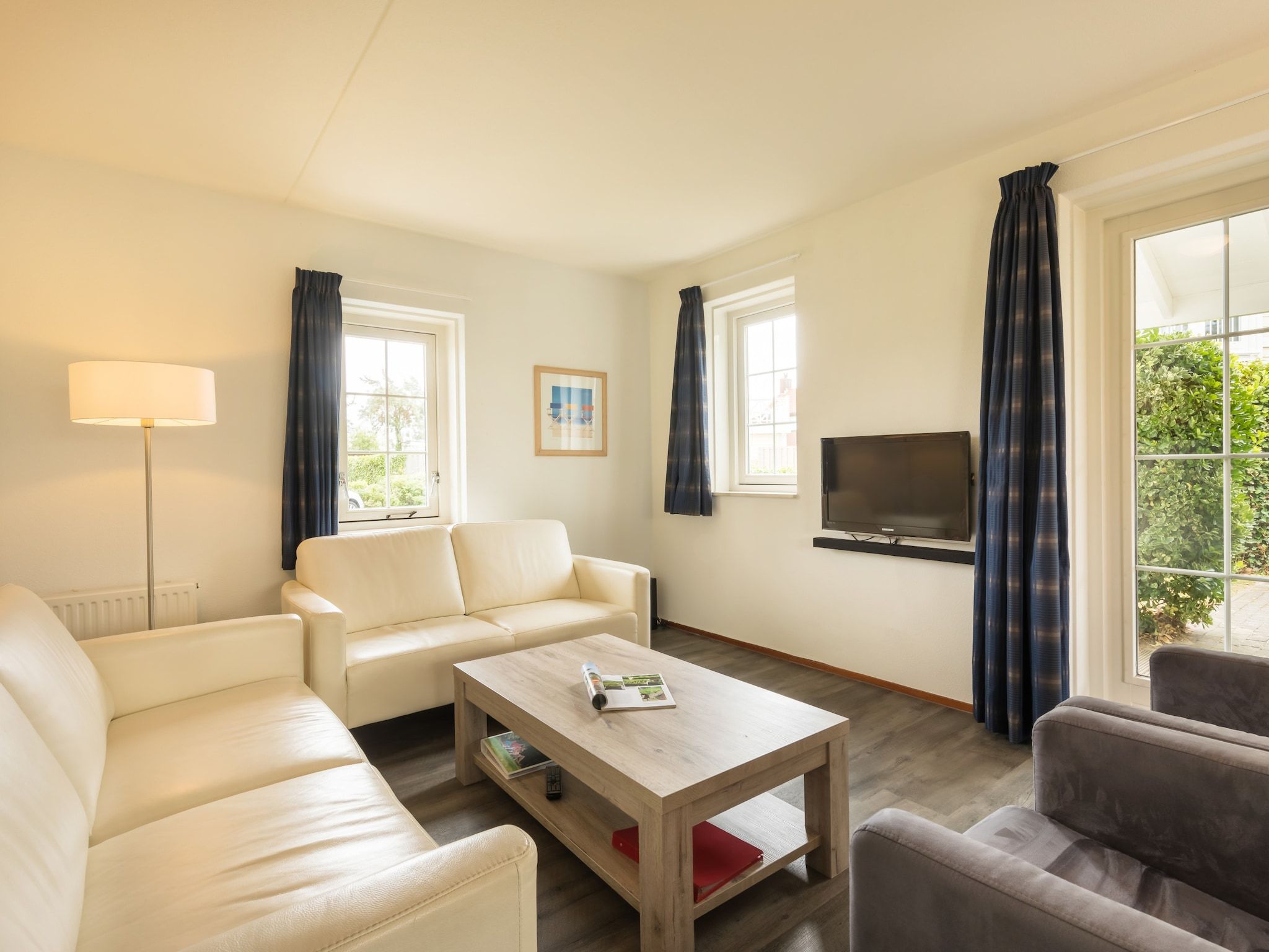 De woonkamer van Vakantiepark De Heeren van 's Gravensande 2 in 's-Gravenzande