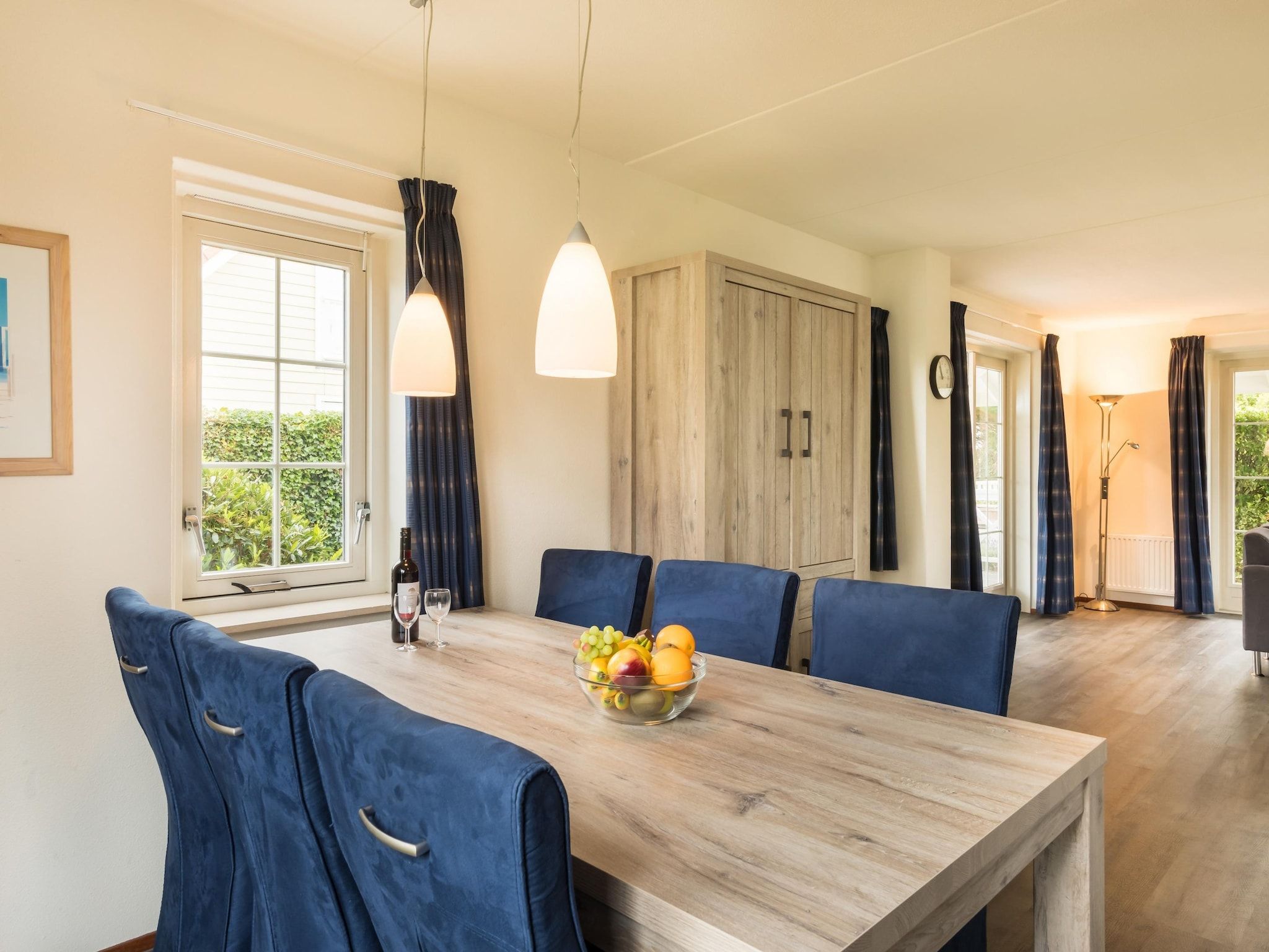 De eetkamer van Vakantiepark De Heeren van 's Gravensande 2 in 's-Gravenzande