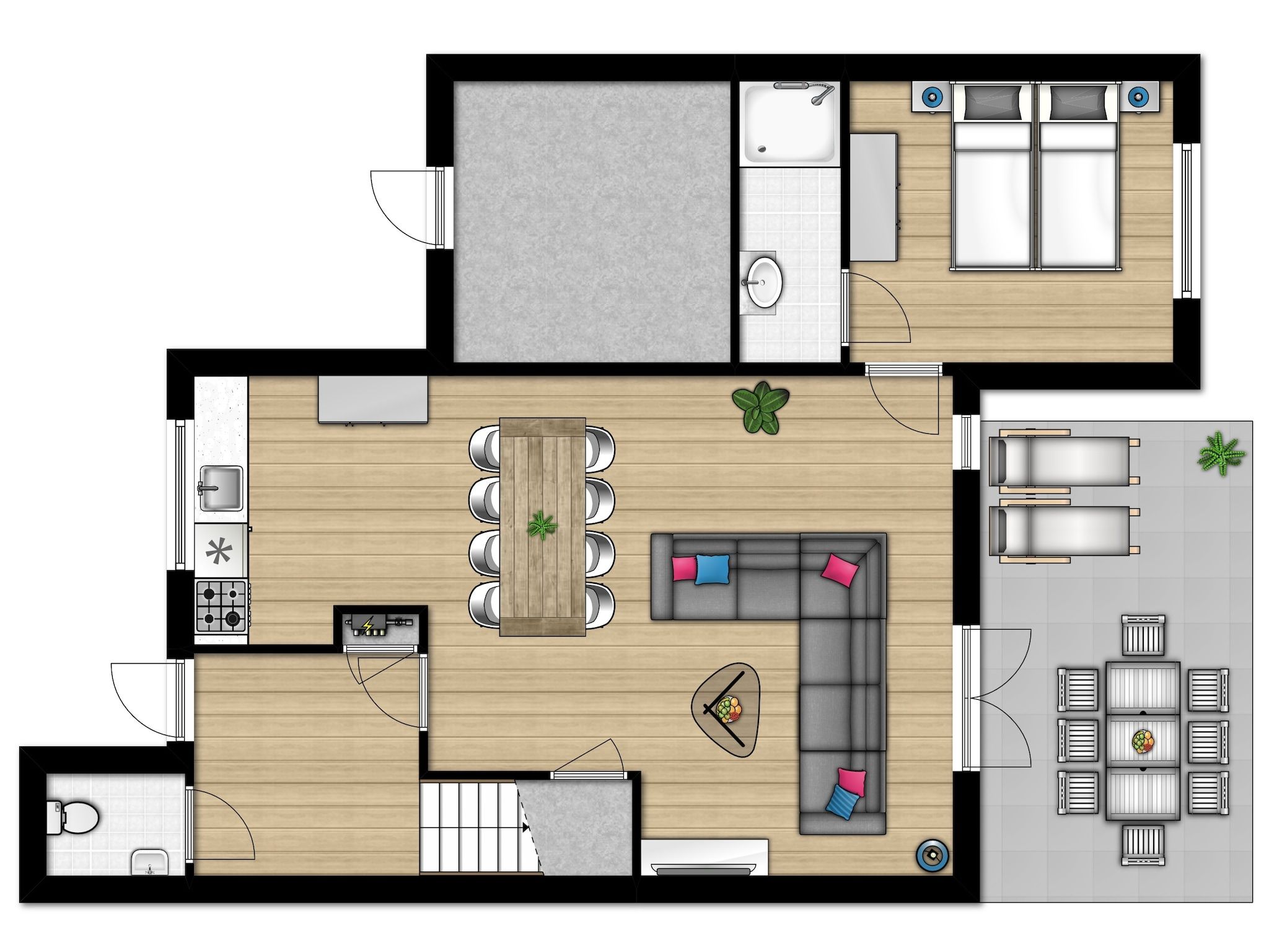 Voorzieningen bij Vakantiepark Zeebad 9 in Breskens