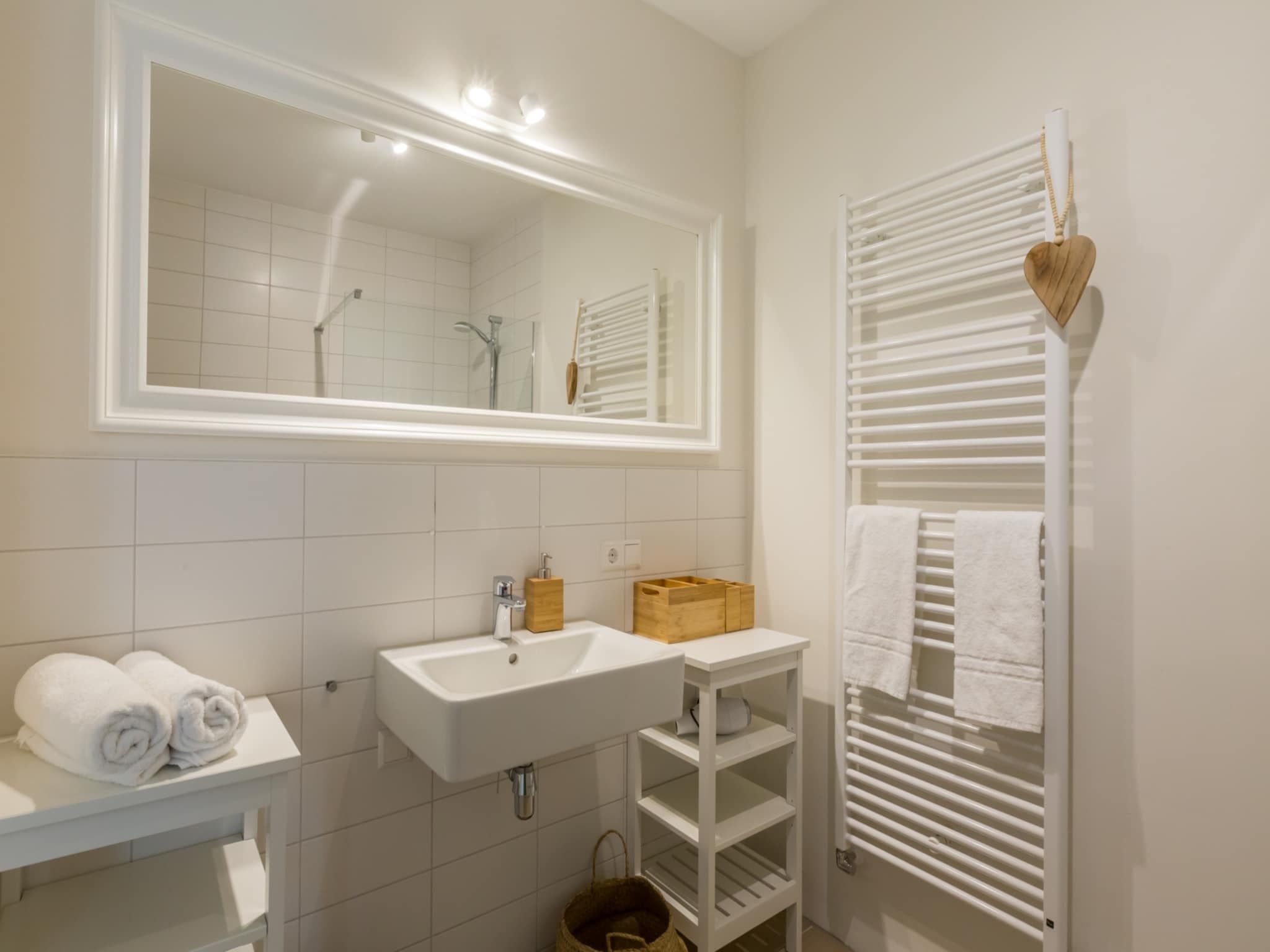 De badkamer van Aparthotel Zoutelande - 5 pers luxe appartement in Zoutelande