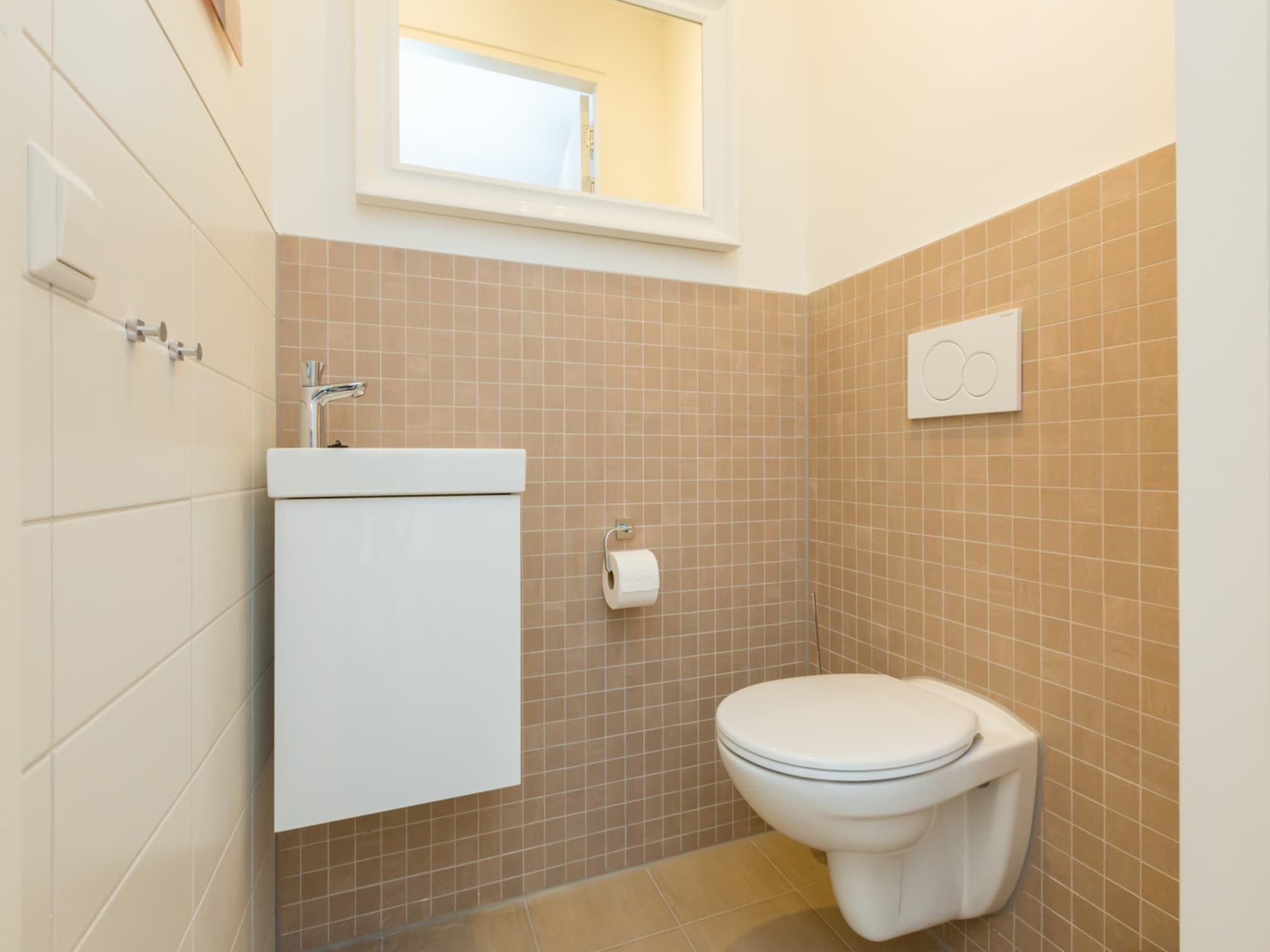 De badkamer van Aparthotel Zoutelande - 5 pers luxe appartement in Zoutelande