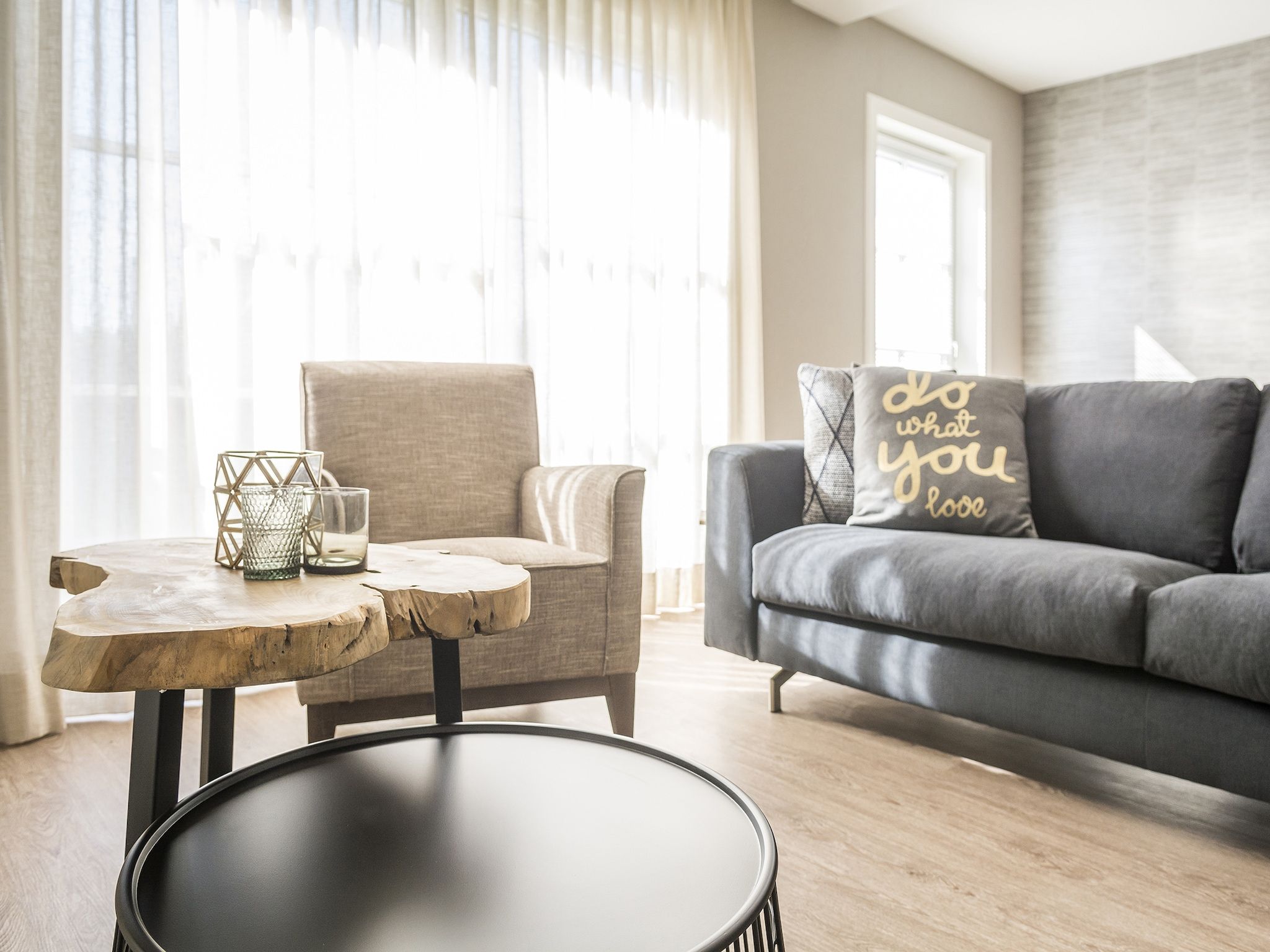 De woonkamer van Bouwlust G15 in De Cocksdorp Texel