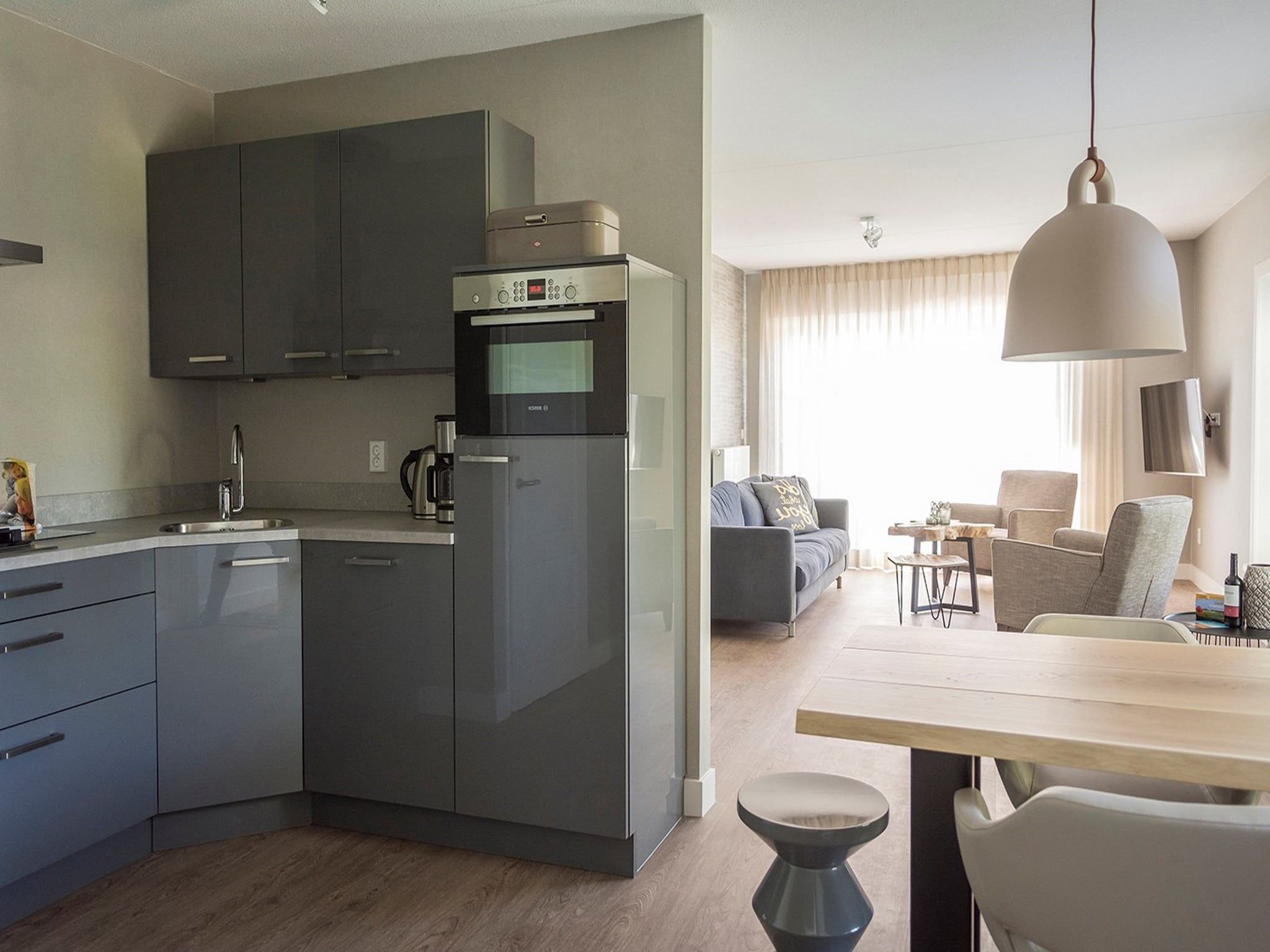 De woonkamer van Bouwlust G19 in De Cocksdorp Texel