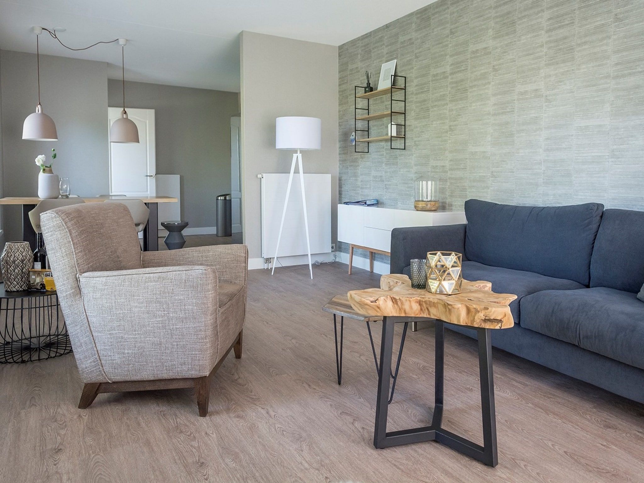 De woonkamer van Bouwlust G19 in De Cocksdorp Texel