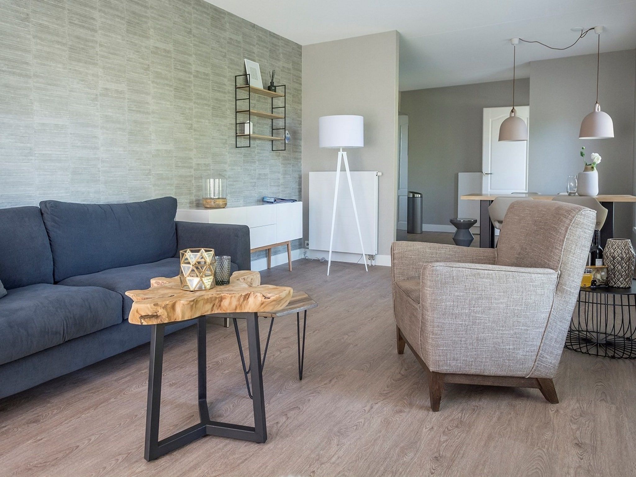 De woonkamer van Bouwlust G19 in De Cocksdorp Texel