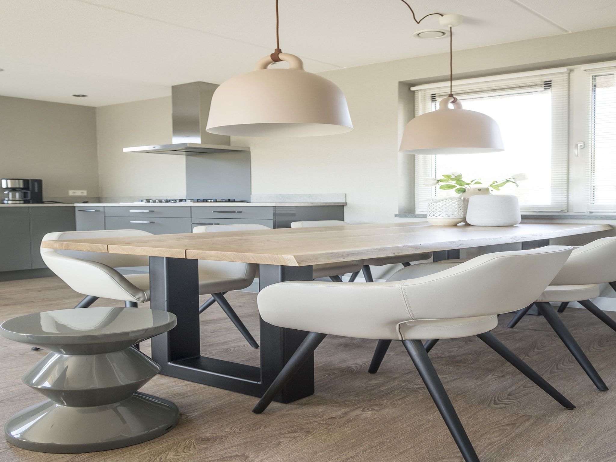 De woonkamer van Landhuis Bouwlust K in De Cocksdorp Texel