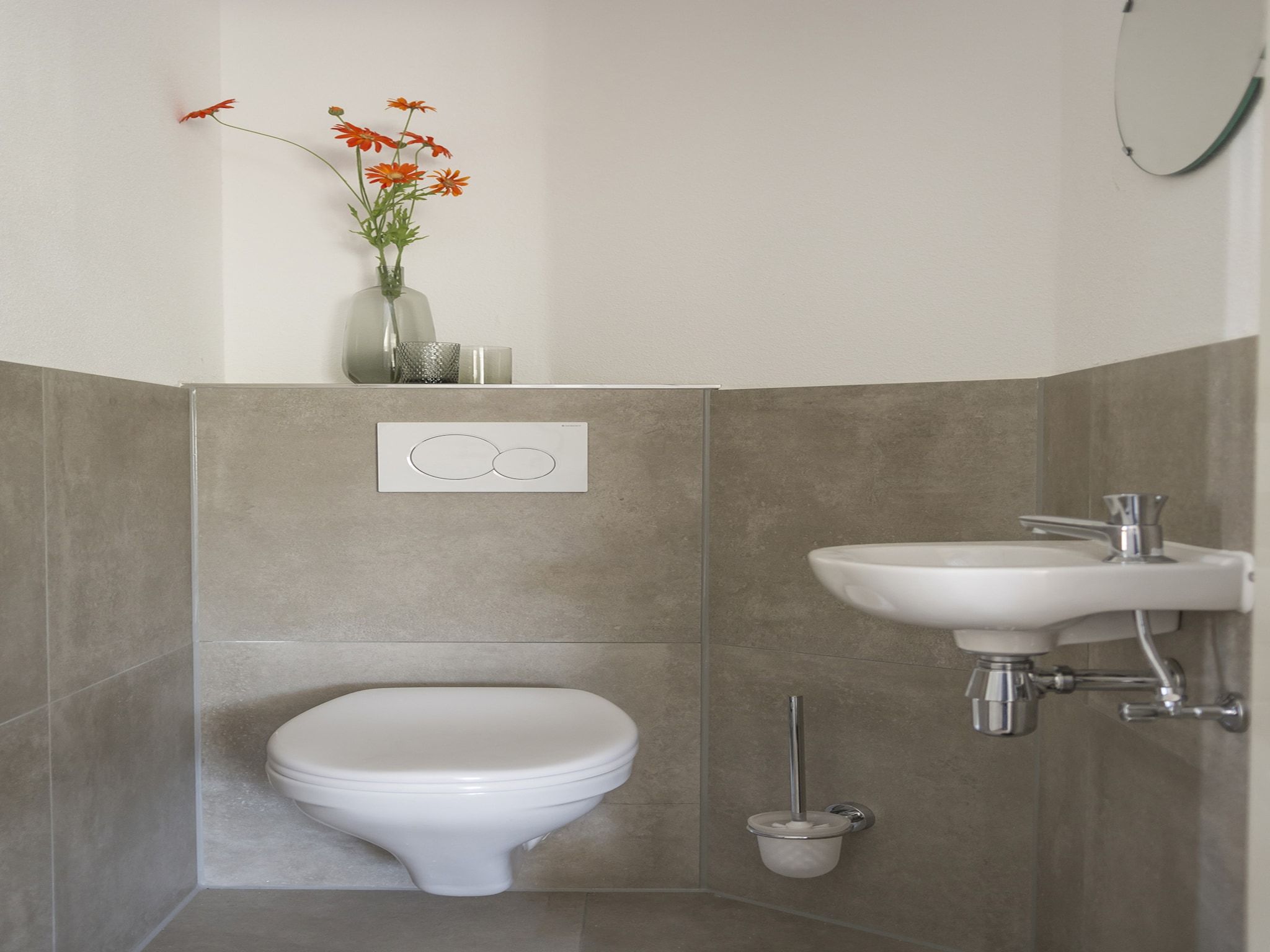 De badkamer van Landhuis Bouwlust K in De Cocksdorp Texel