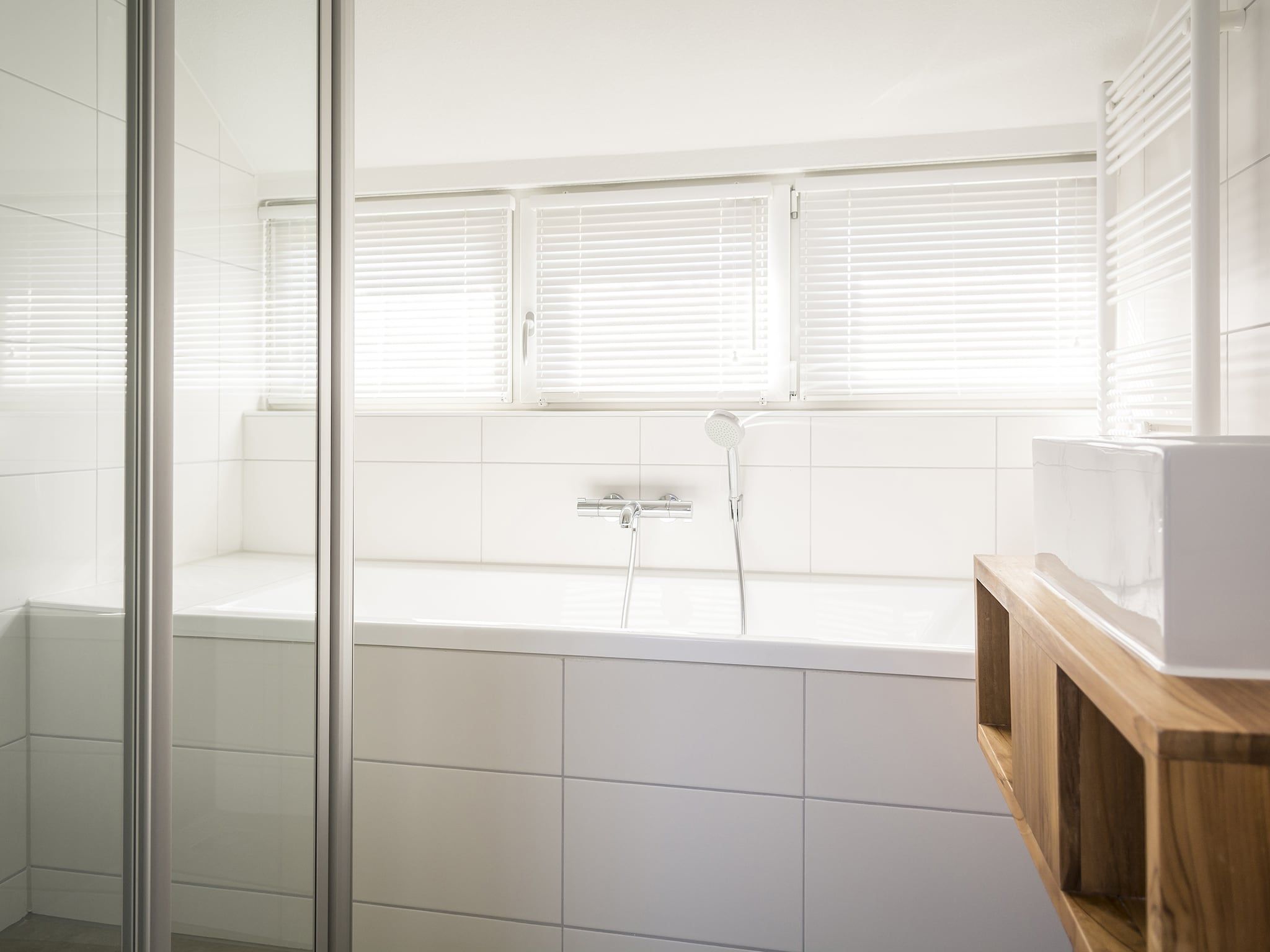 De badkamer van Landhuis Bouwlust K in De Cocksdorp Texel